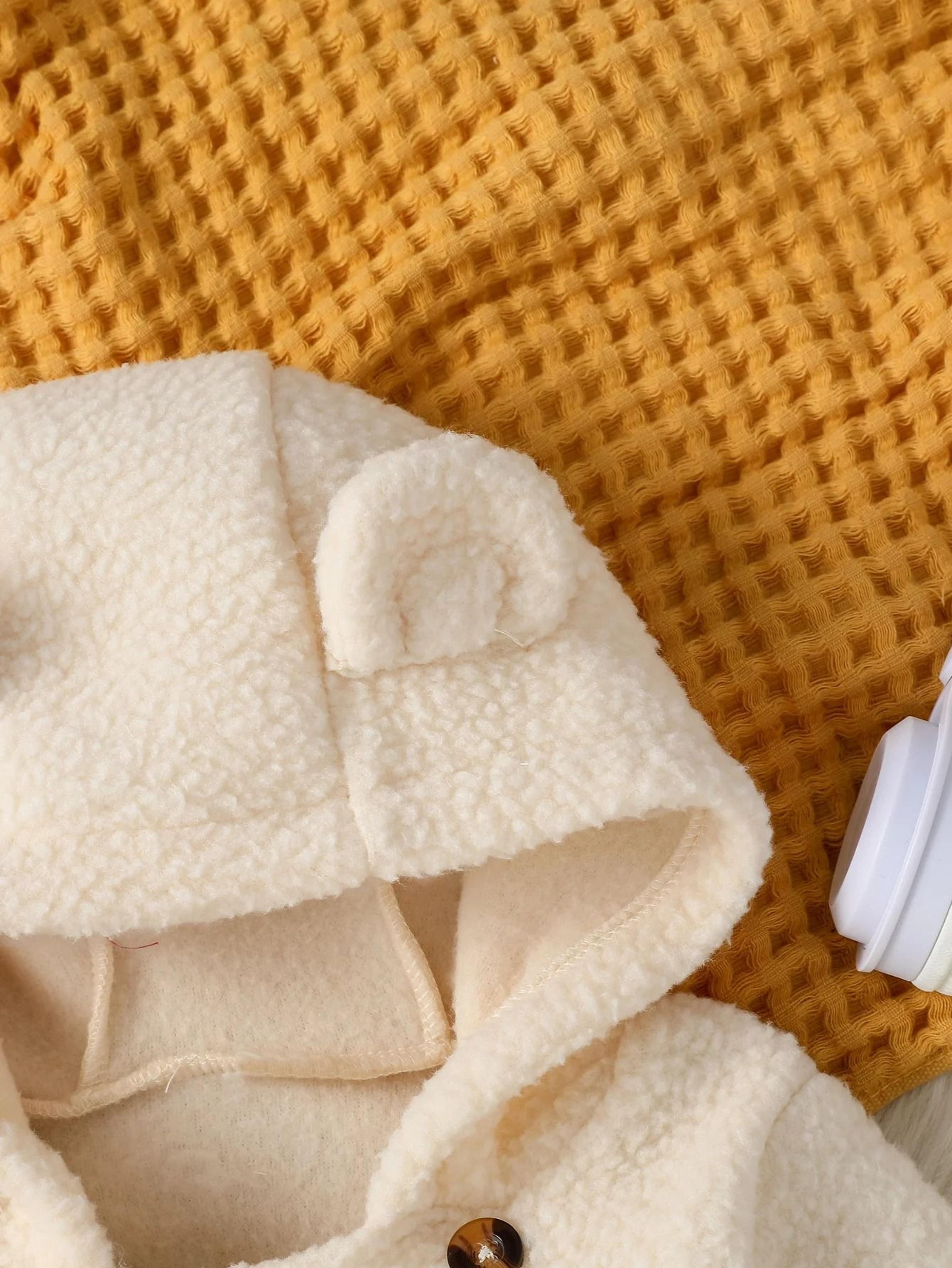 Solid Color Essential Fleece Hooded Romper 2