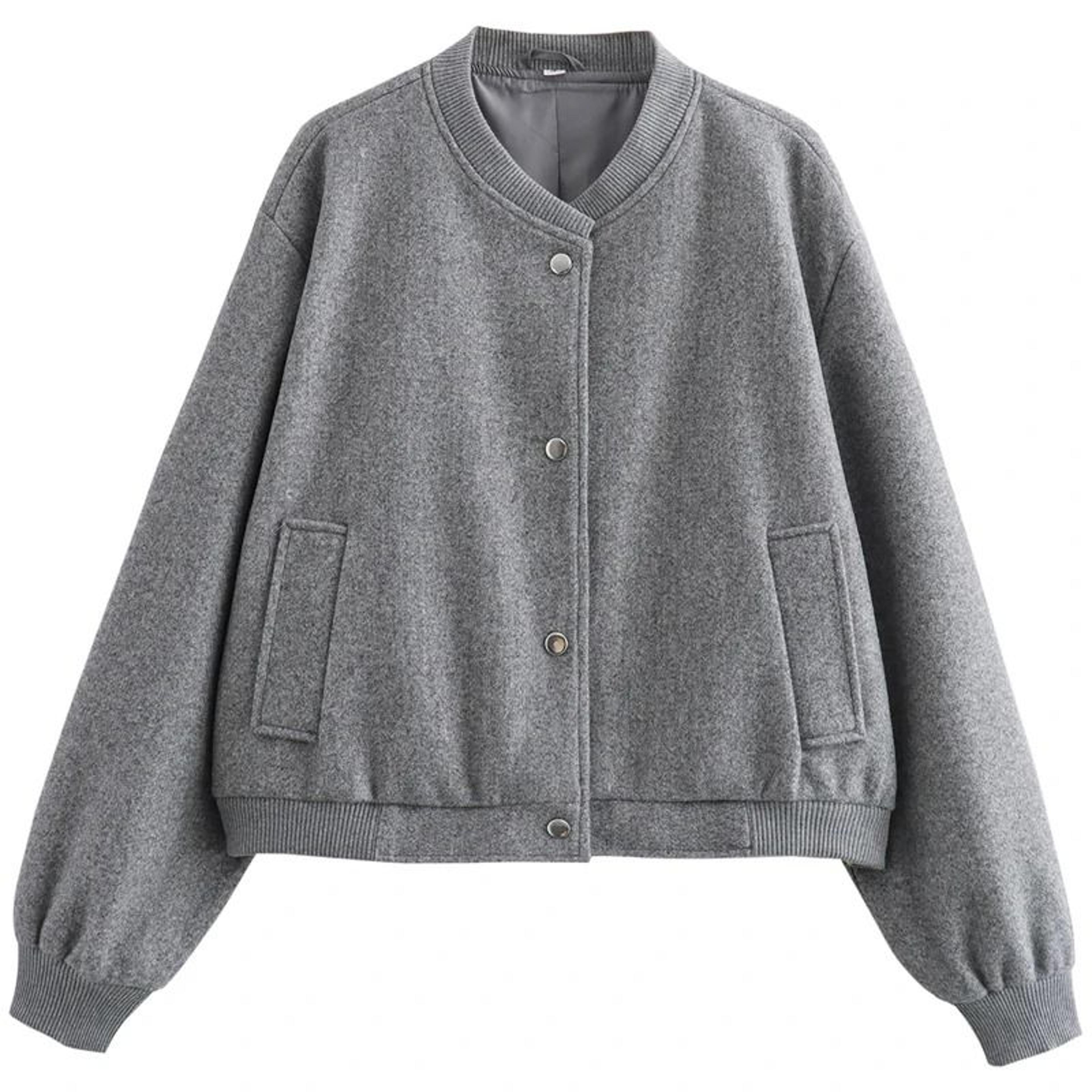 Soft Tweed Crop Bomber Jacket 9