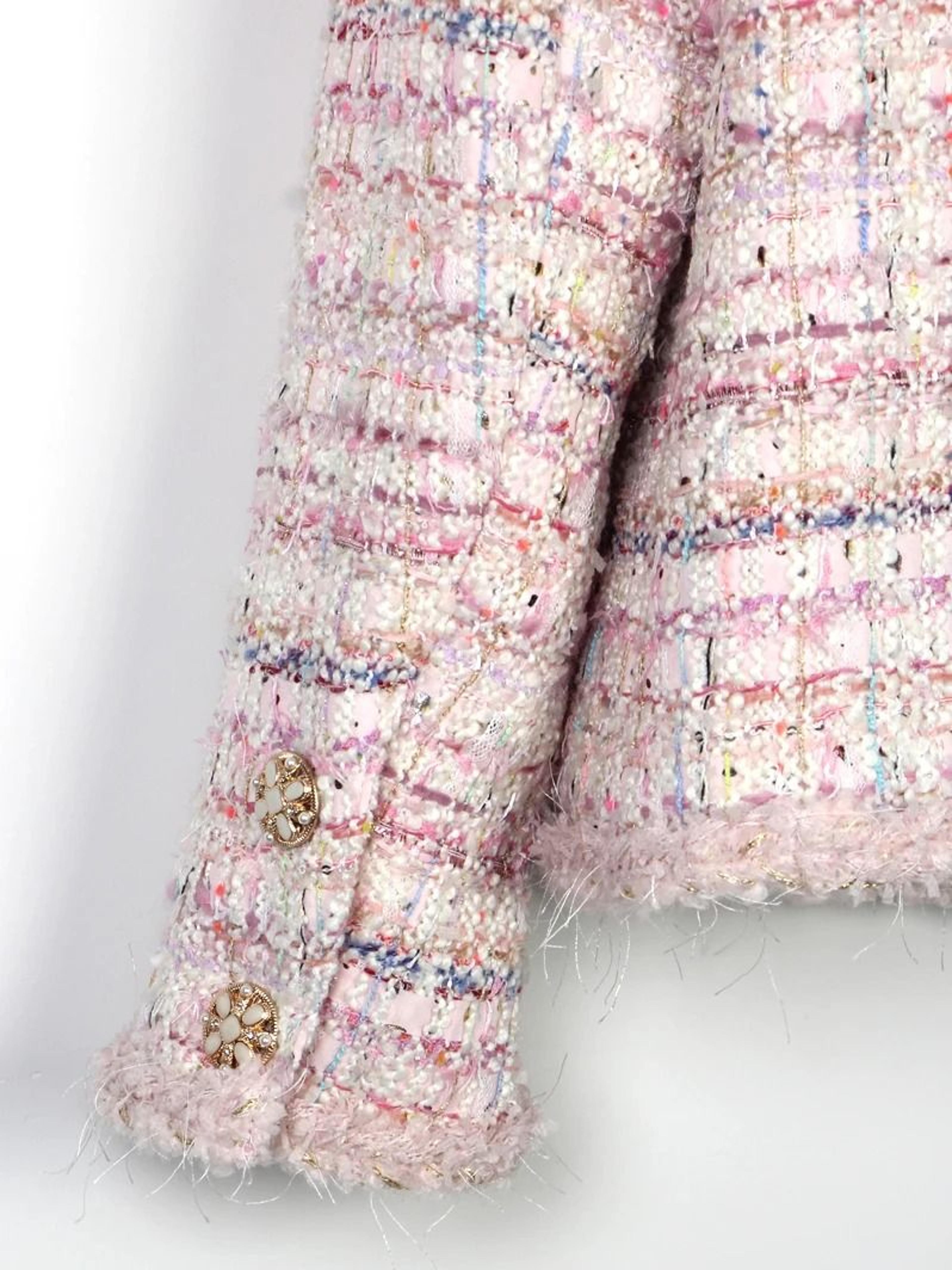 Cherry Blossom Romantic Braided Tweed Jacket 5