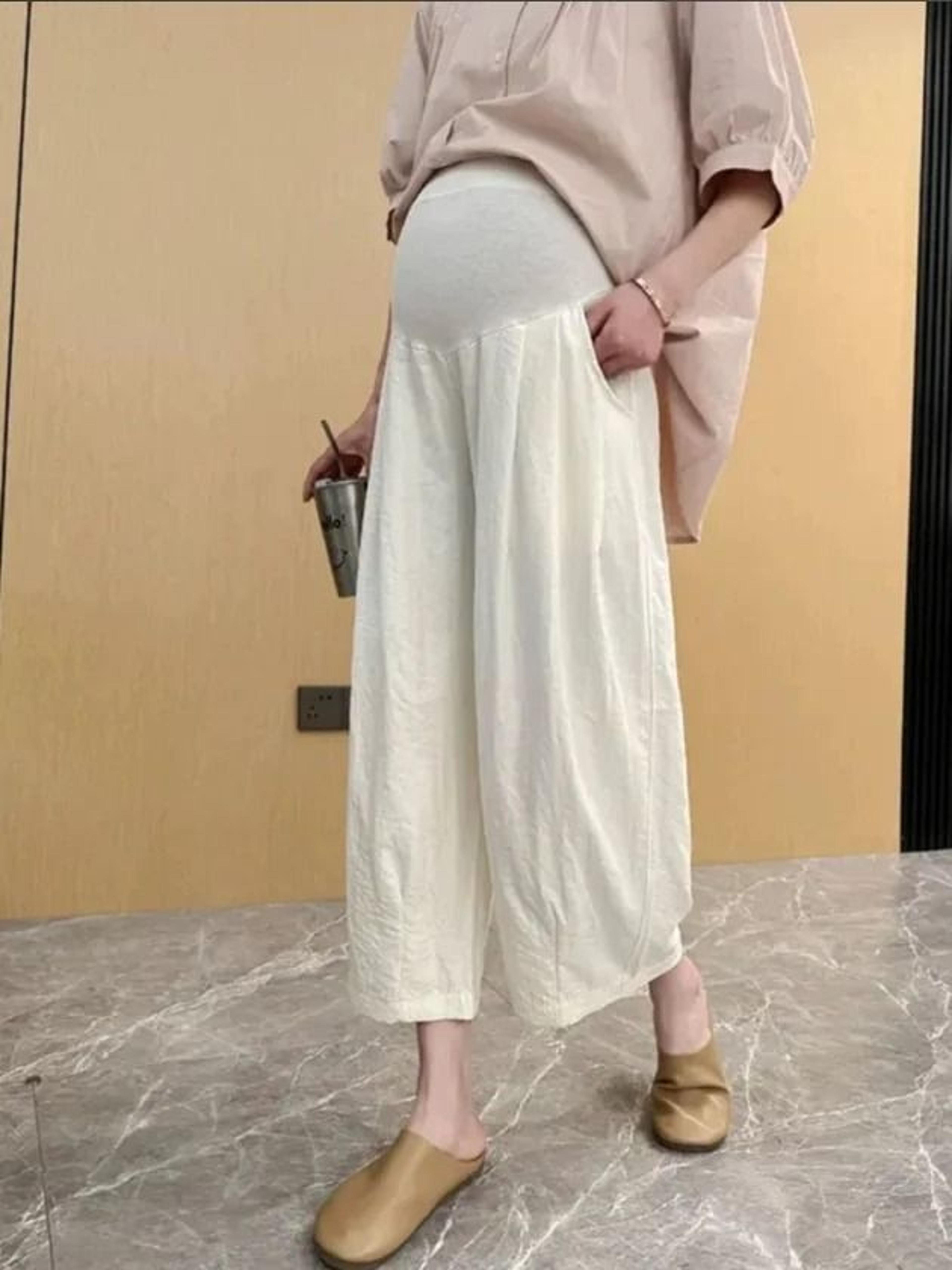 Ultralight Wide Leg Maternity Summer Trousers 5