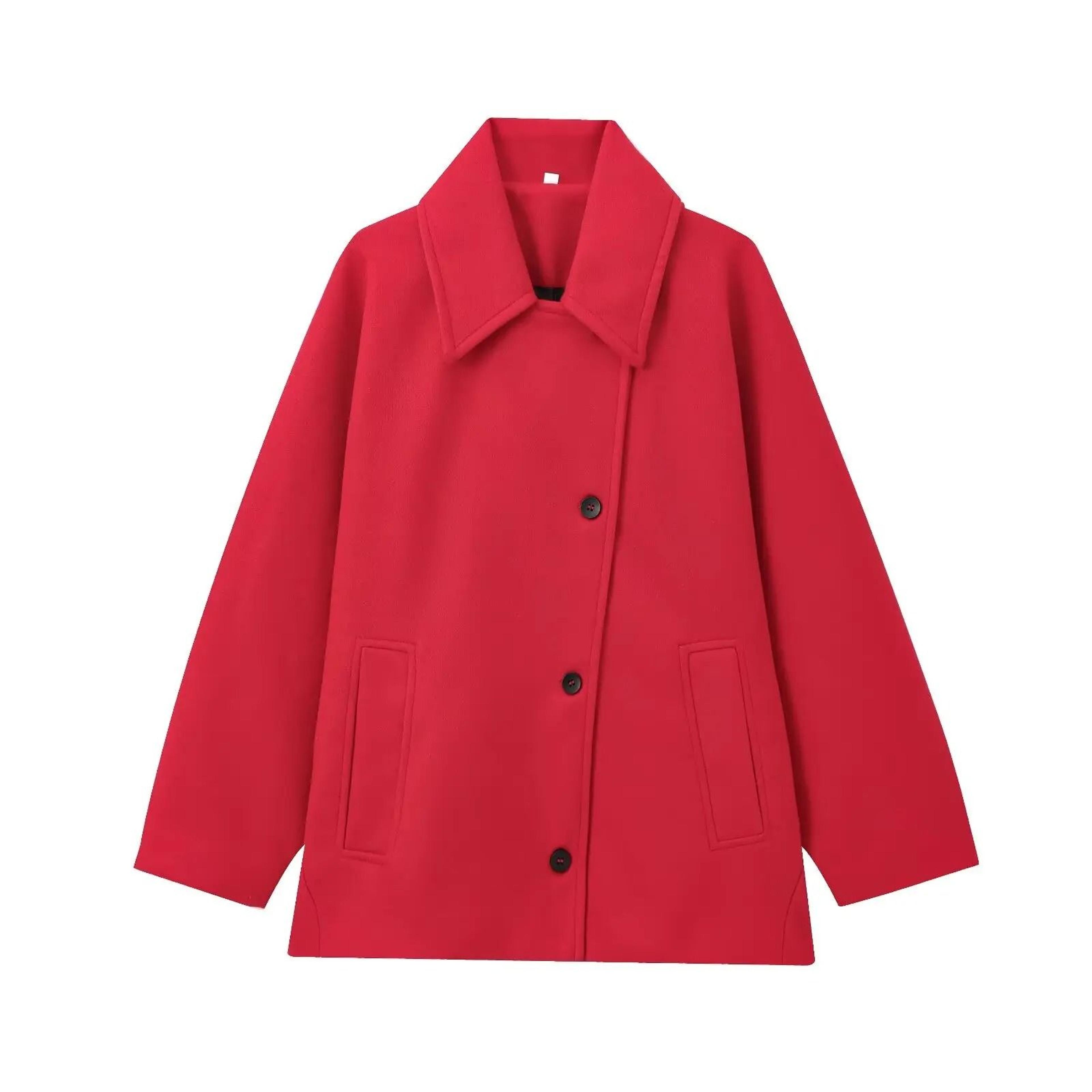 French Style Wool Blend Short Coat 10