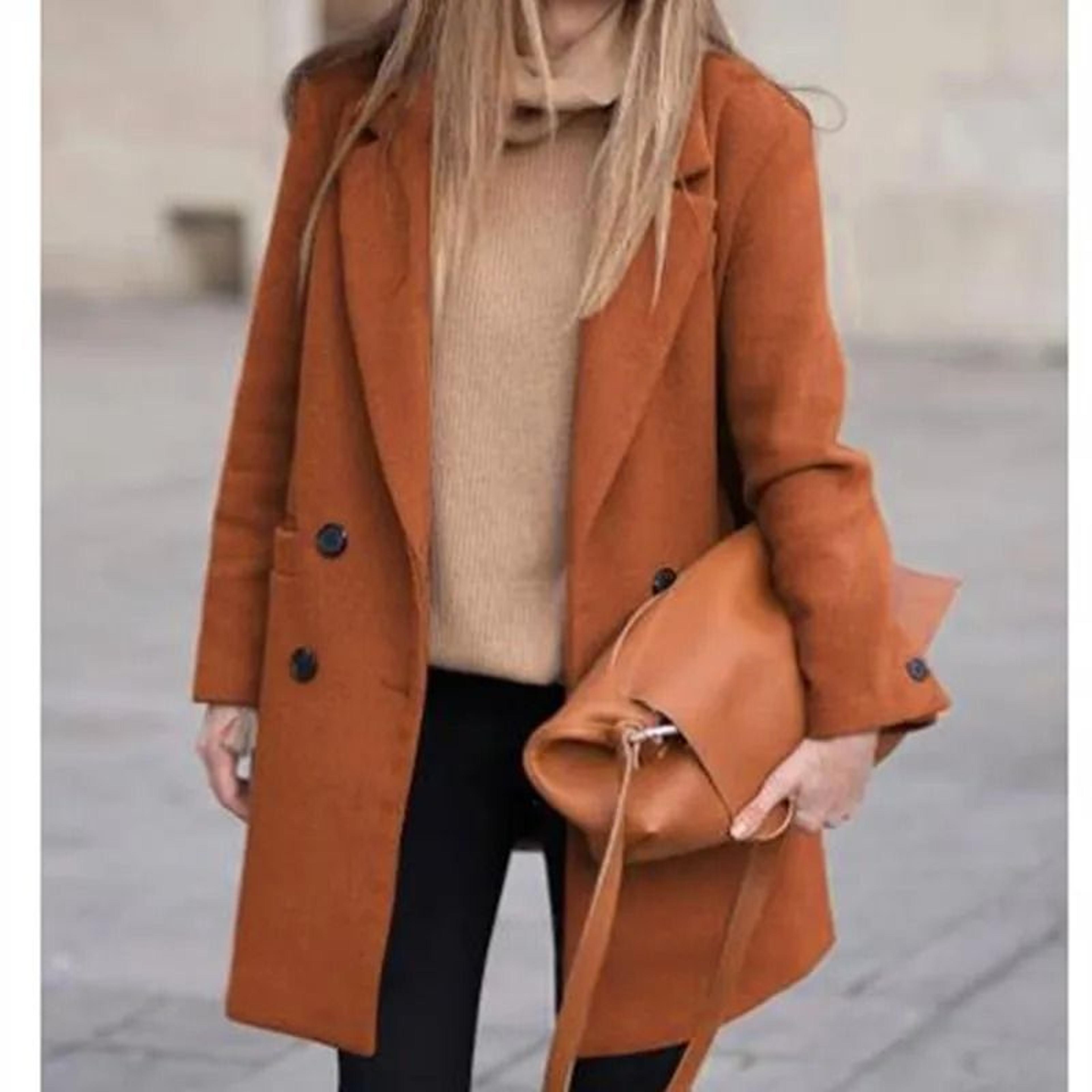 DoubleBreasted Winter Wool Blend Coat 2