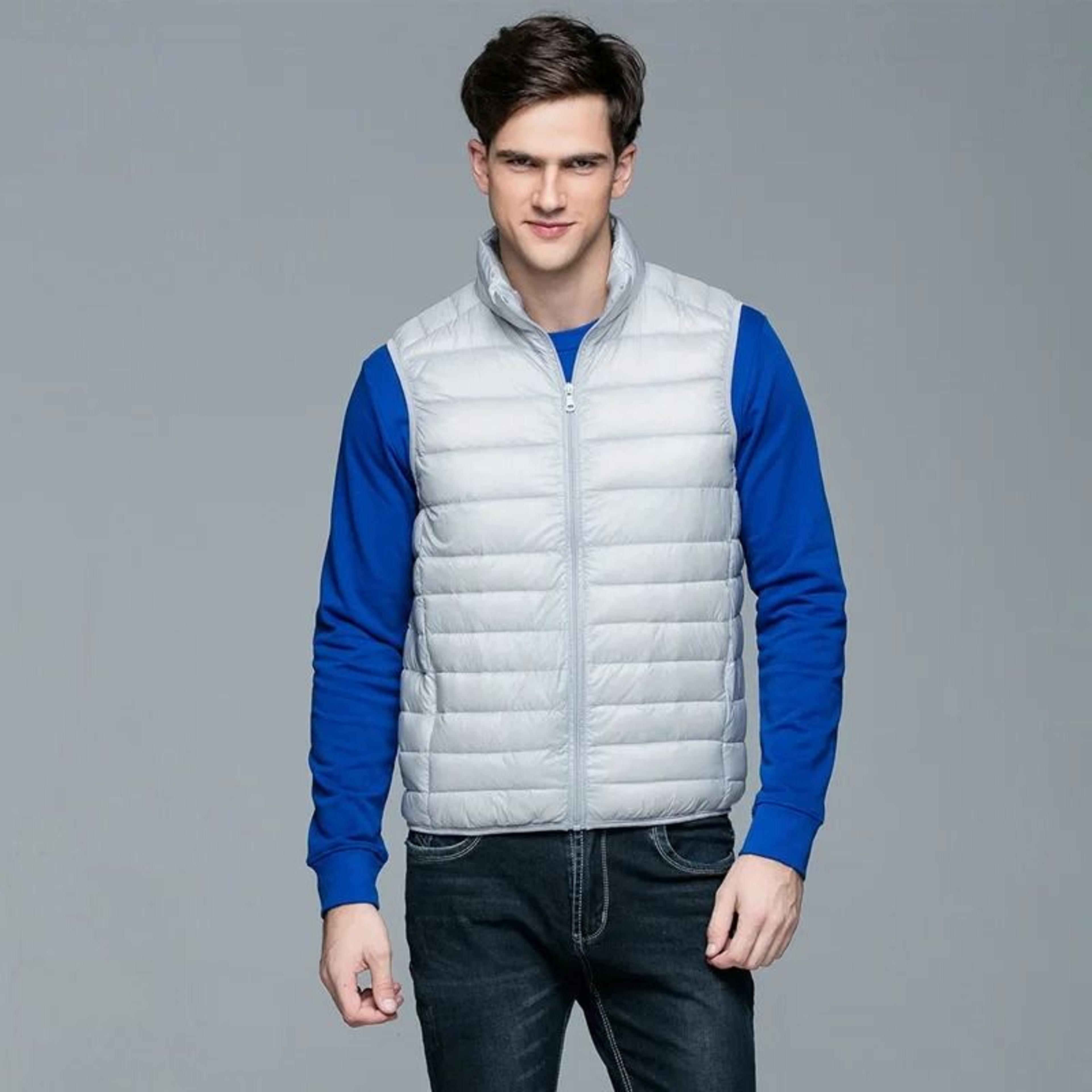 Mens Premium 90 White Duck Down Portable Vest 10