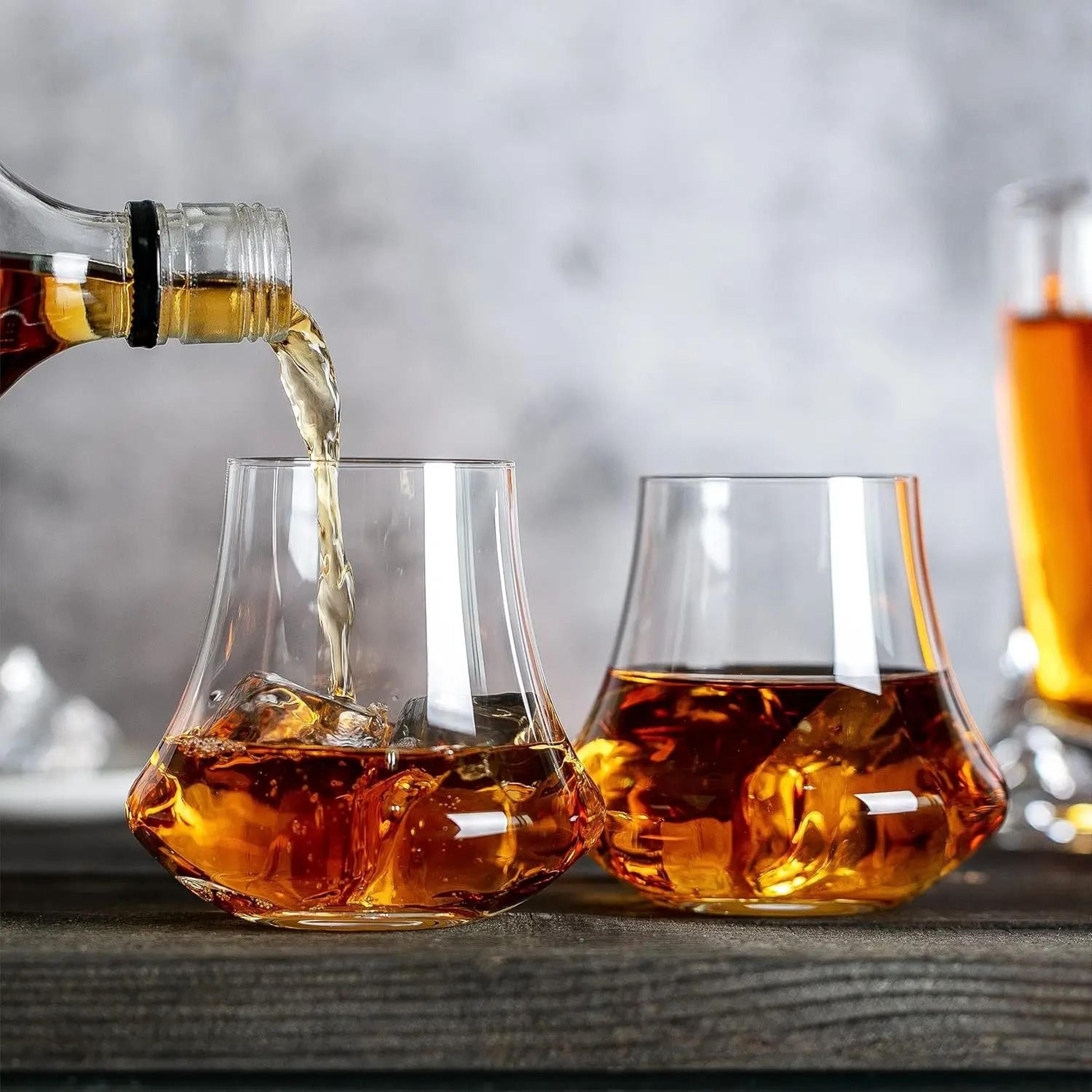 2Piece Crafted Crystal Stemless Glass Set 3