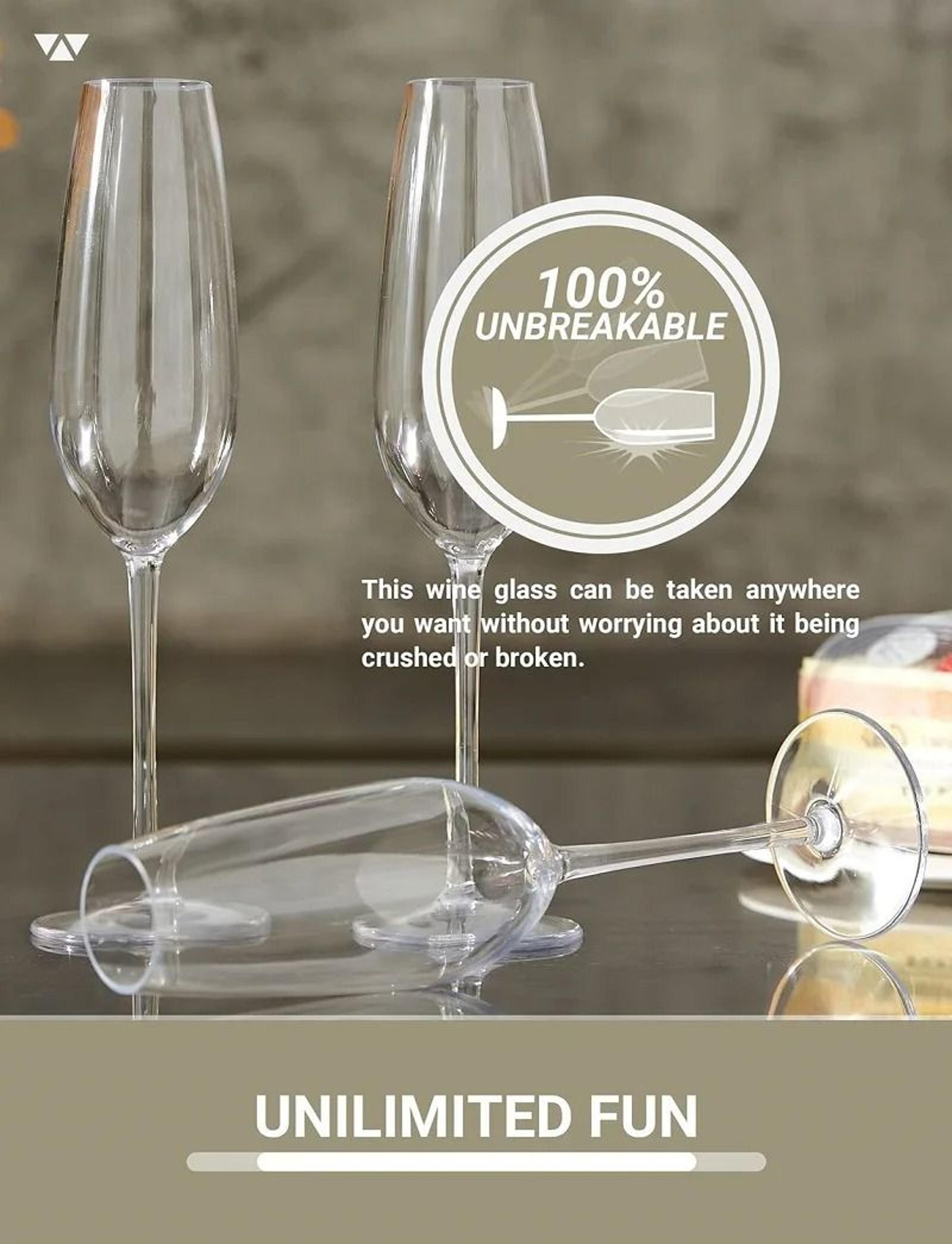 2Piece Shatterproof Tritan Champagne Flute Set 3