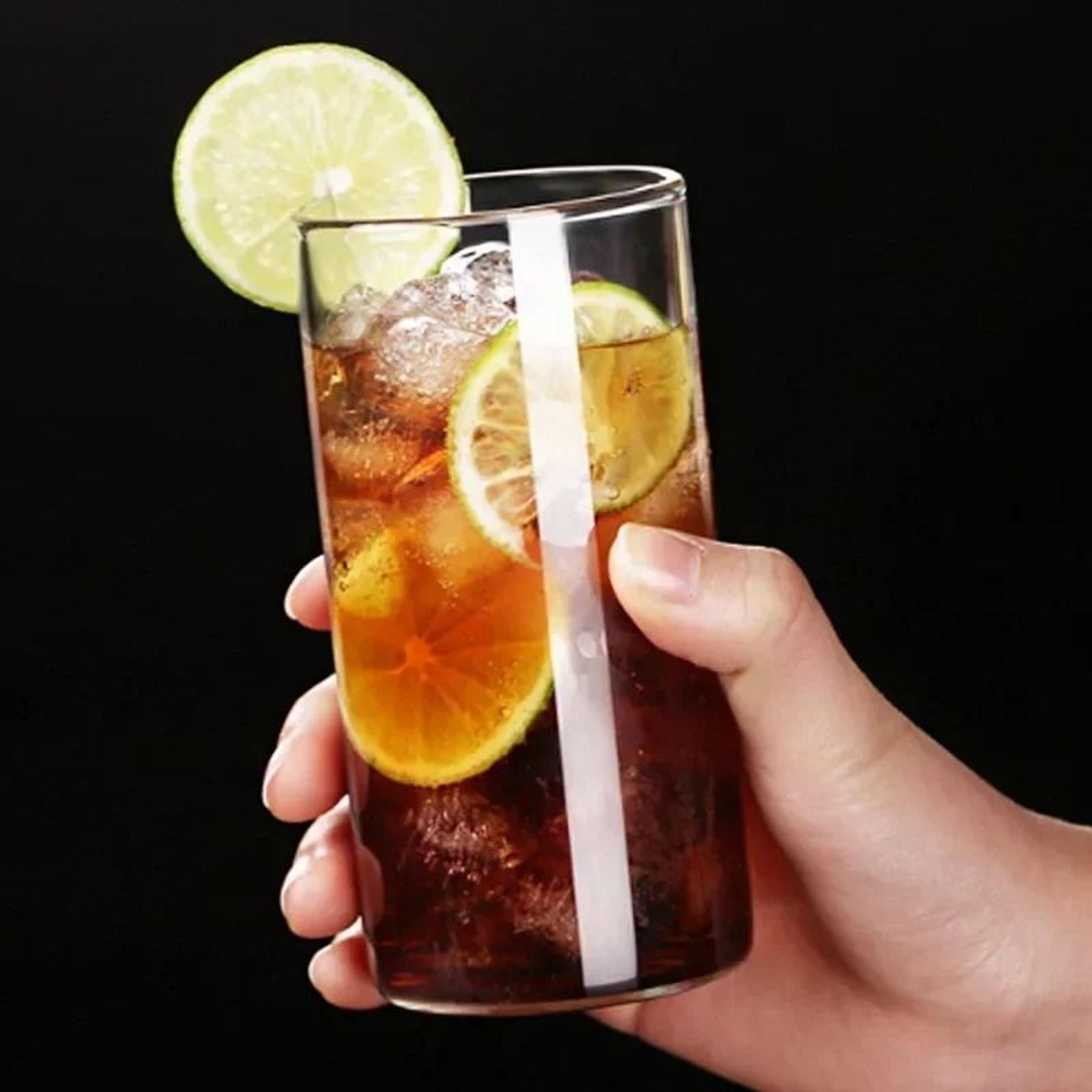 Creative Straight Glass Mug  Minimalist Family Beverage Cup 2