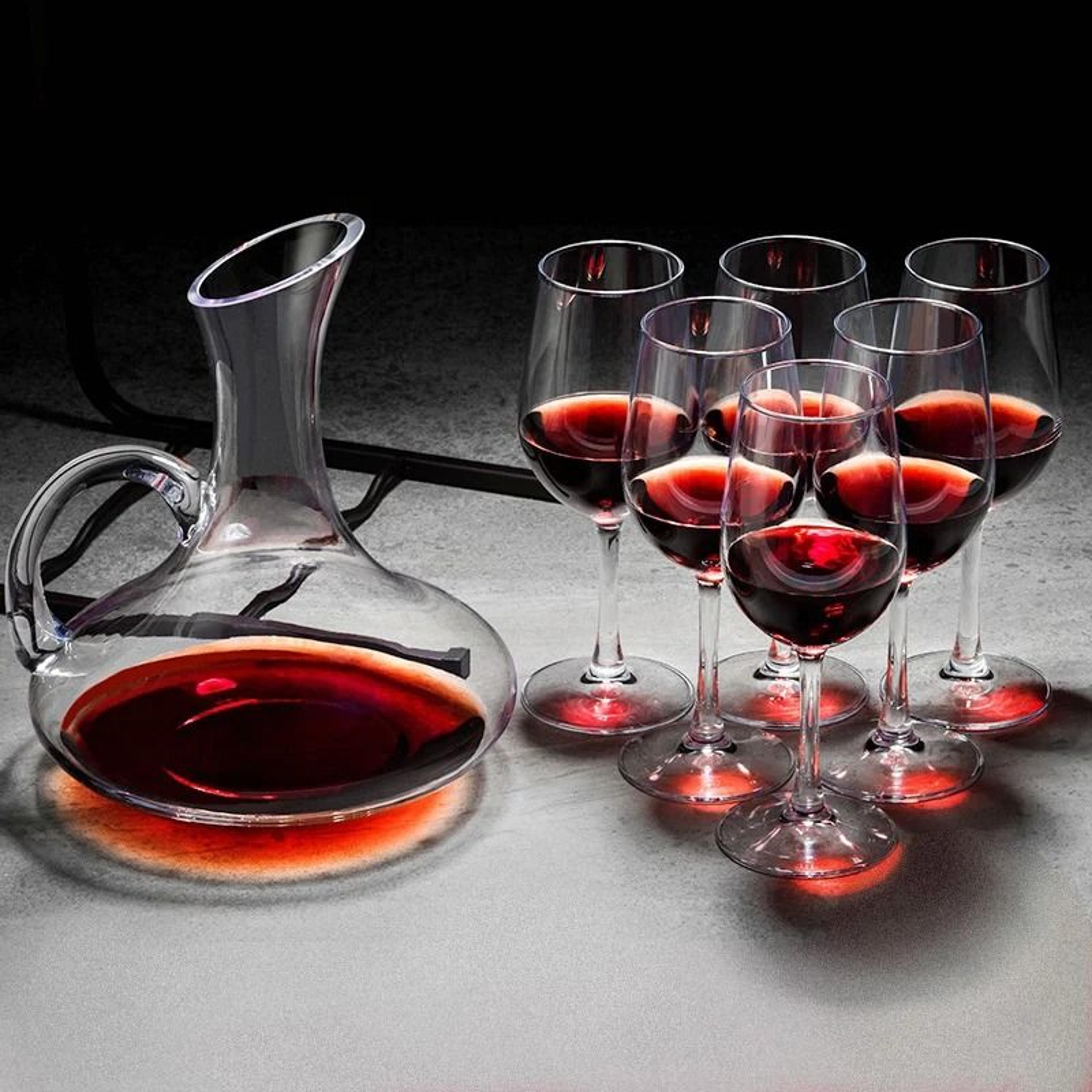 luxurious european-style red wine goblet set