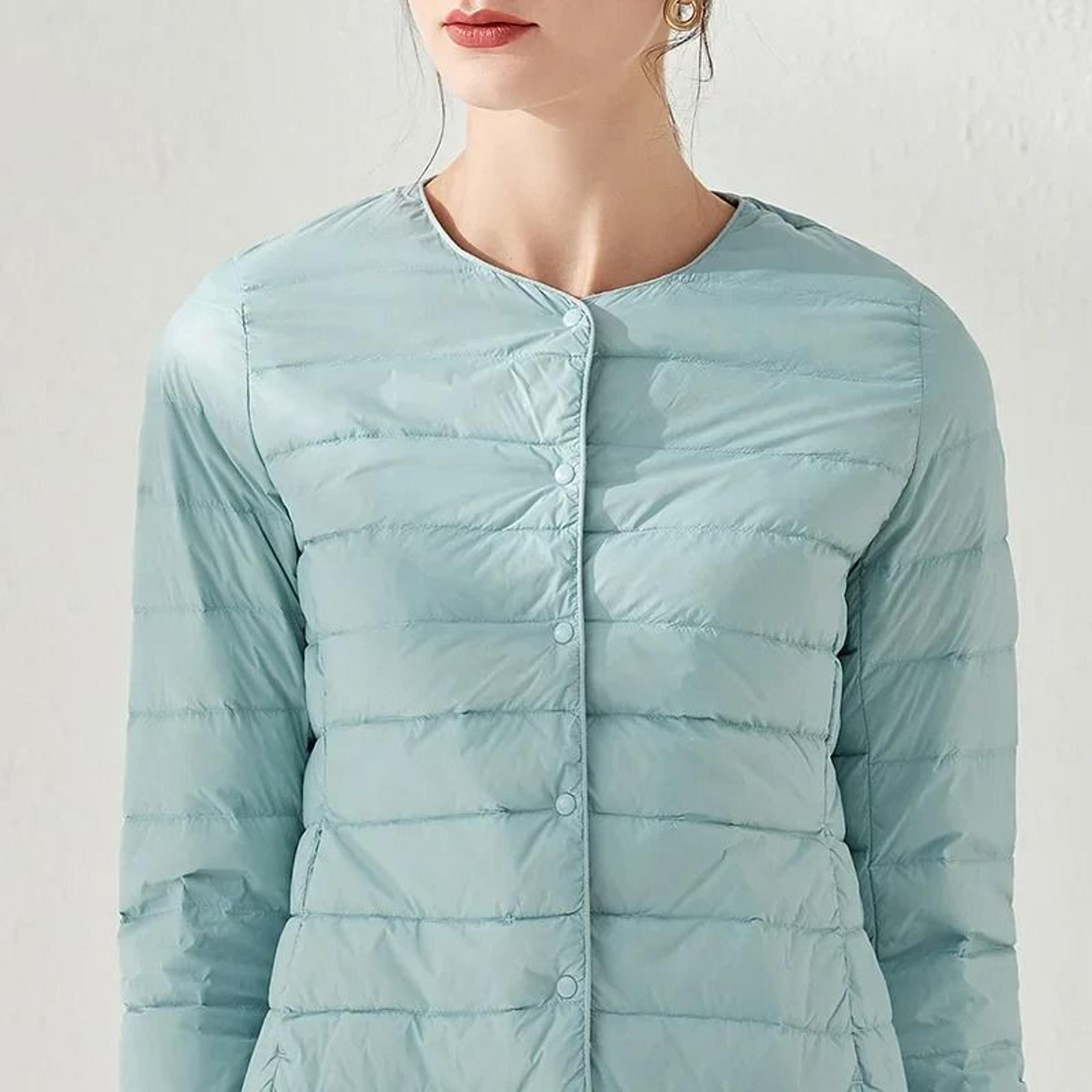 Womens Ultralight Collarless Puffer Jacket 4