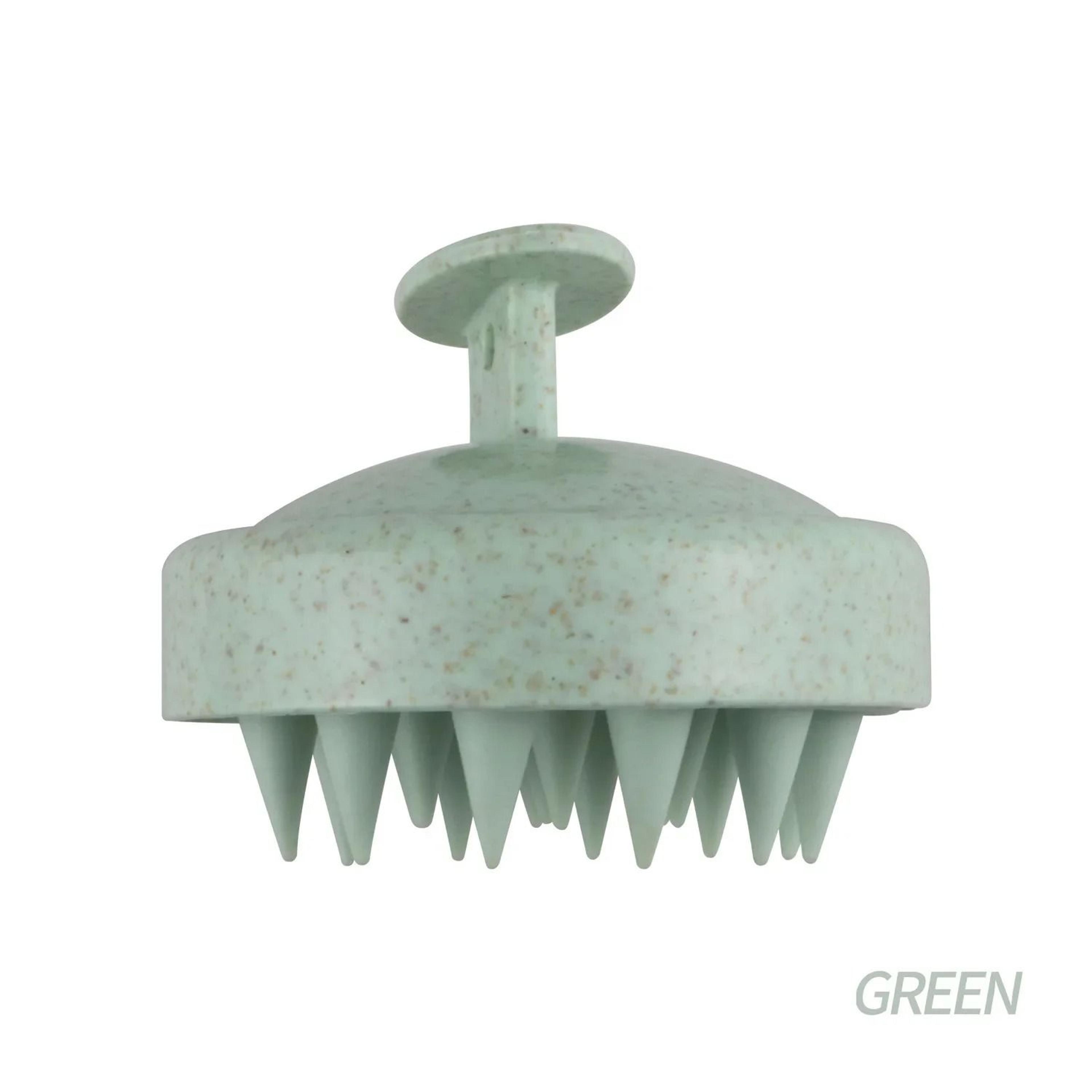 EcoFriendly Silicone Scalp Massager  Wheat Straw Hair Wash Brush 7