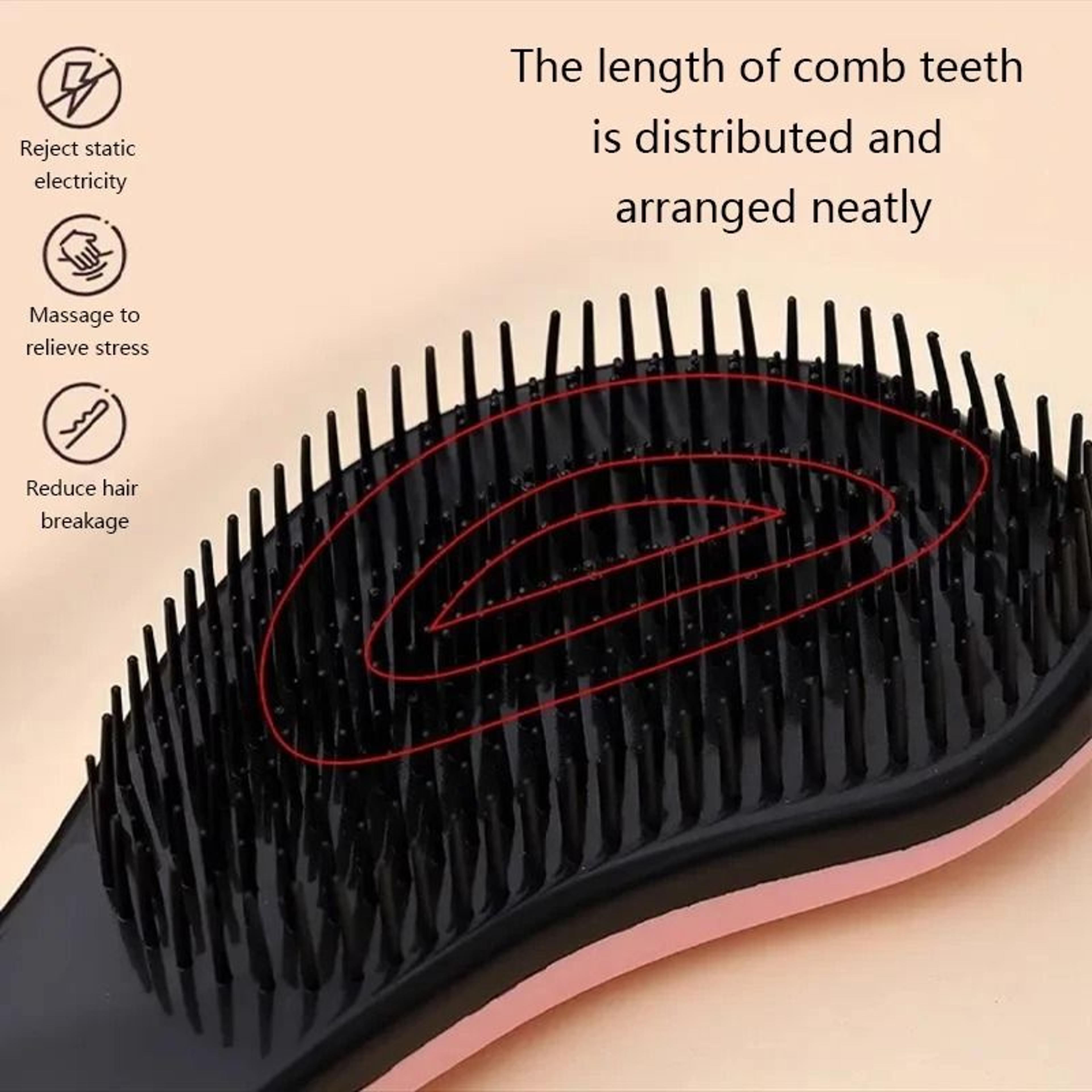 Smooth Detangling Paddle Brush  Professional MangoContour Massage Brush 2