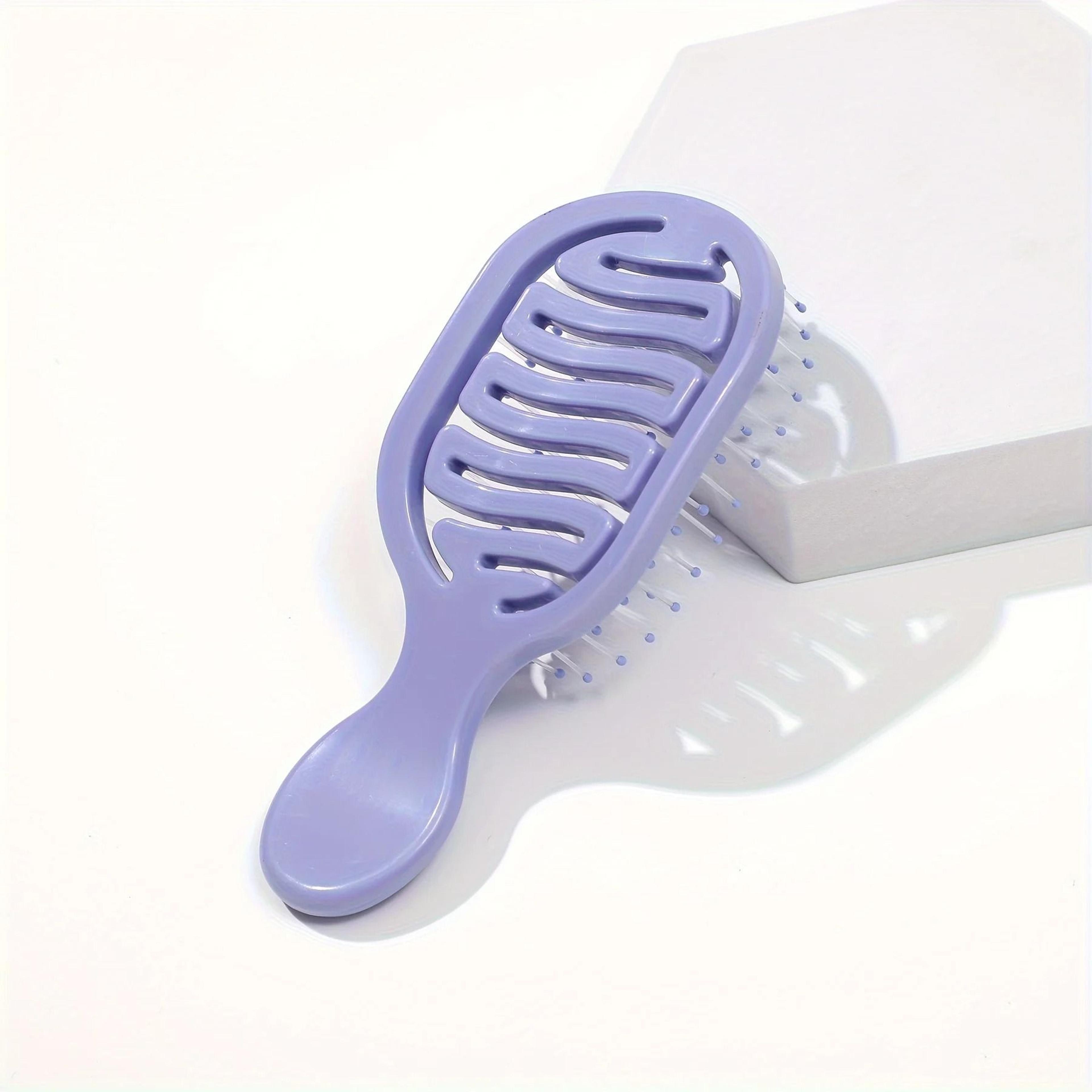 Mini Track Travel Hairbrush  Portable HollowVent Detangling Tool 2