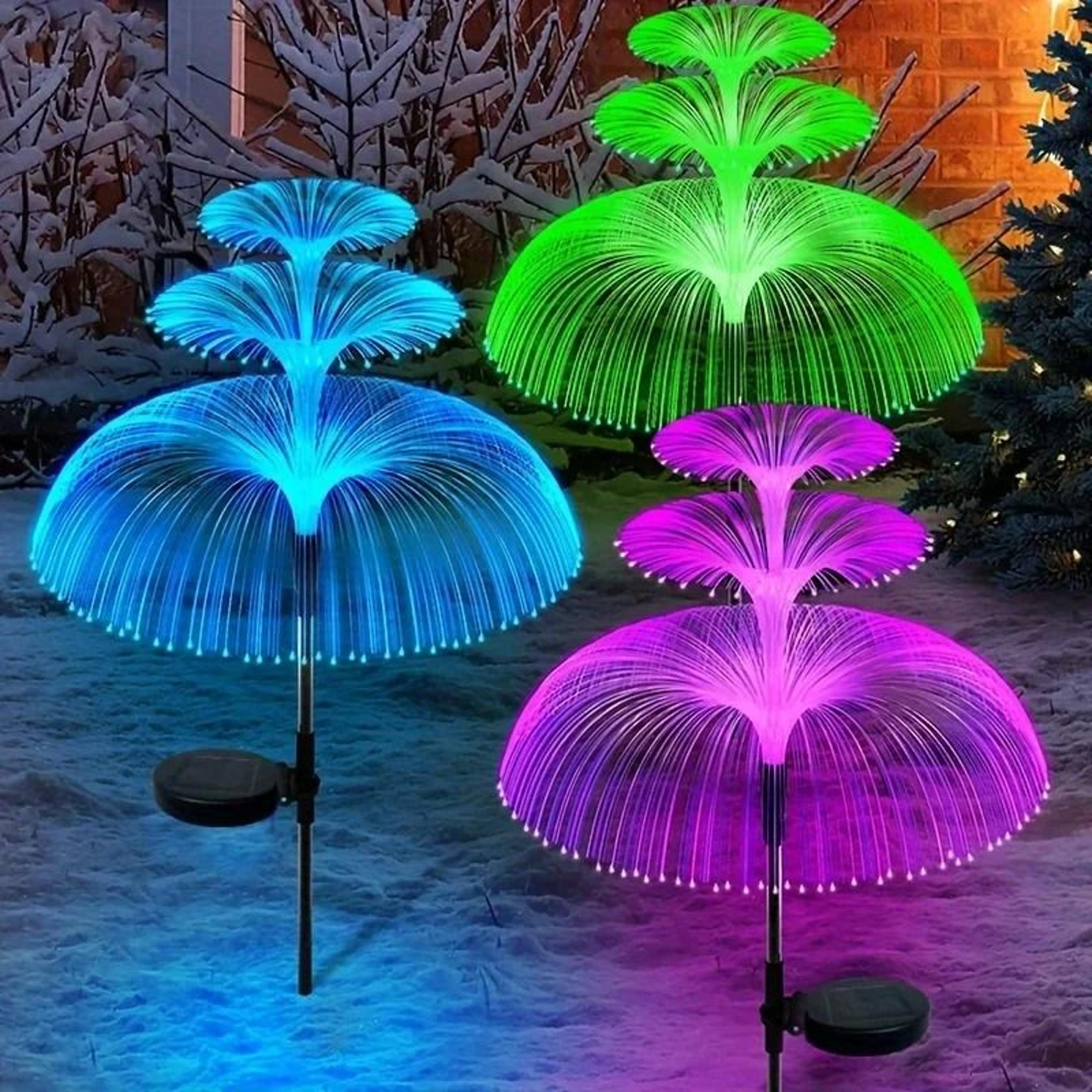 Solar ColorChanging Jellyfish Garden Lights 2