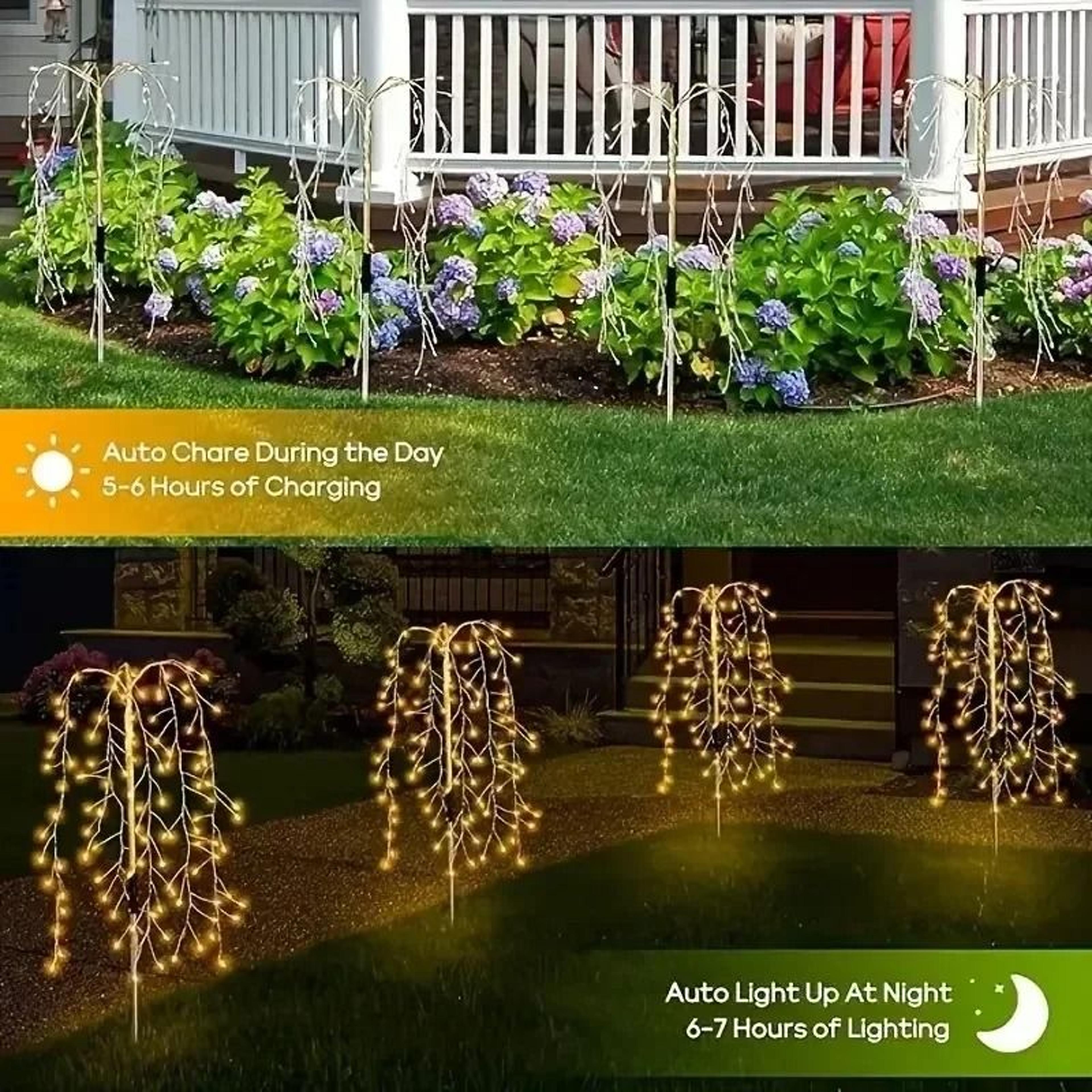 Solar Powered Outdoor Firework Garden Stakes 3