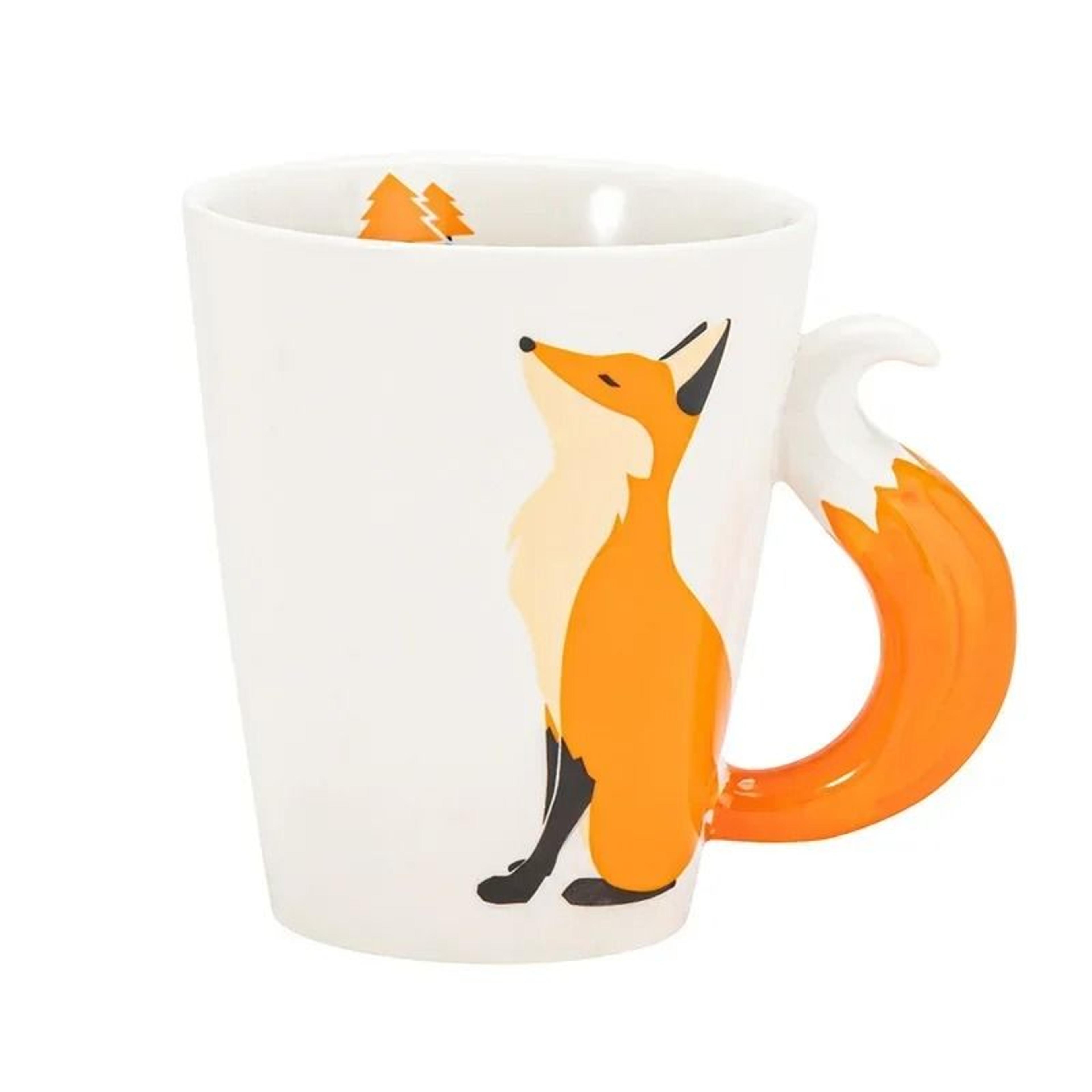 Artisanal 3D Fox Ceramic Coffee Mug 5