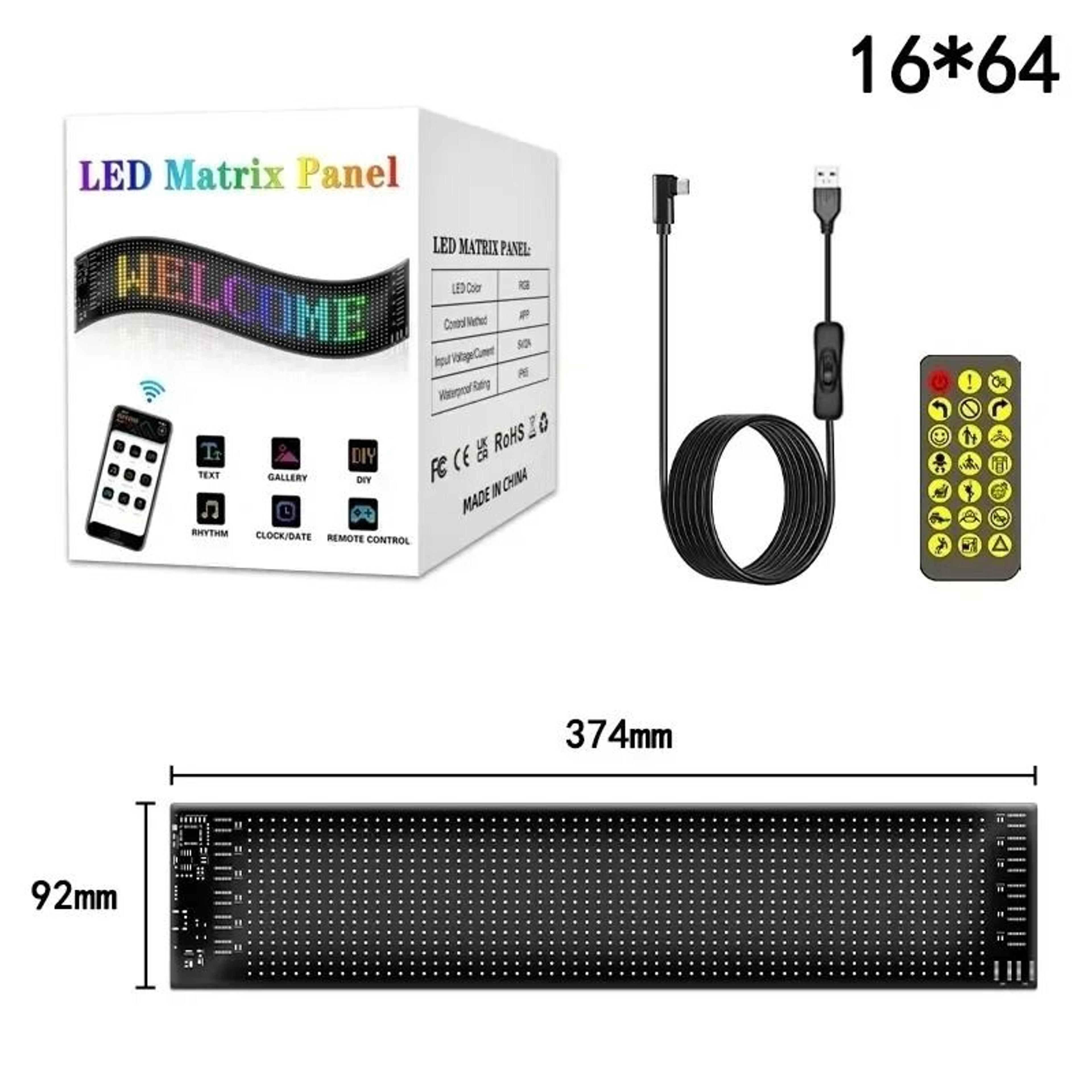 Demon Eyes Programmable LED Matrix Panel 8