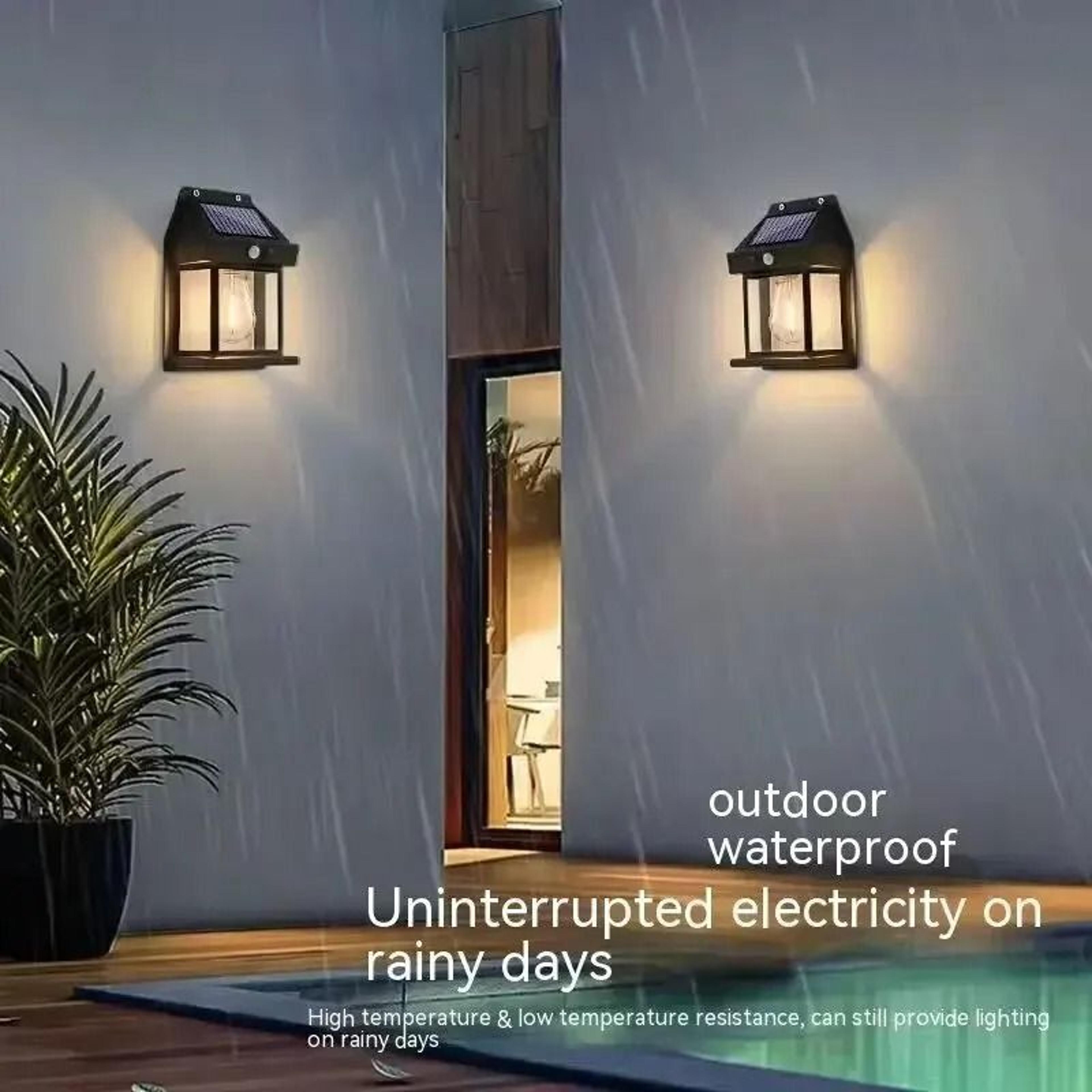 Solar HouseShaped Outdoor Wall Light 4