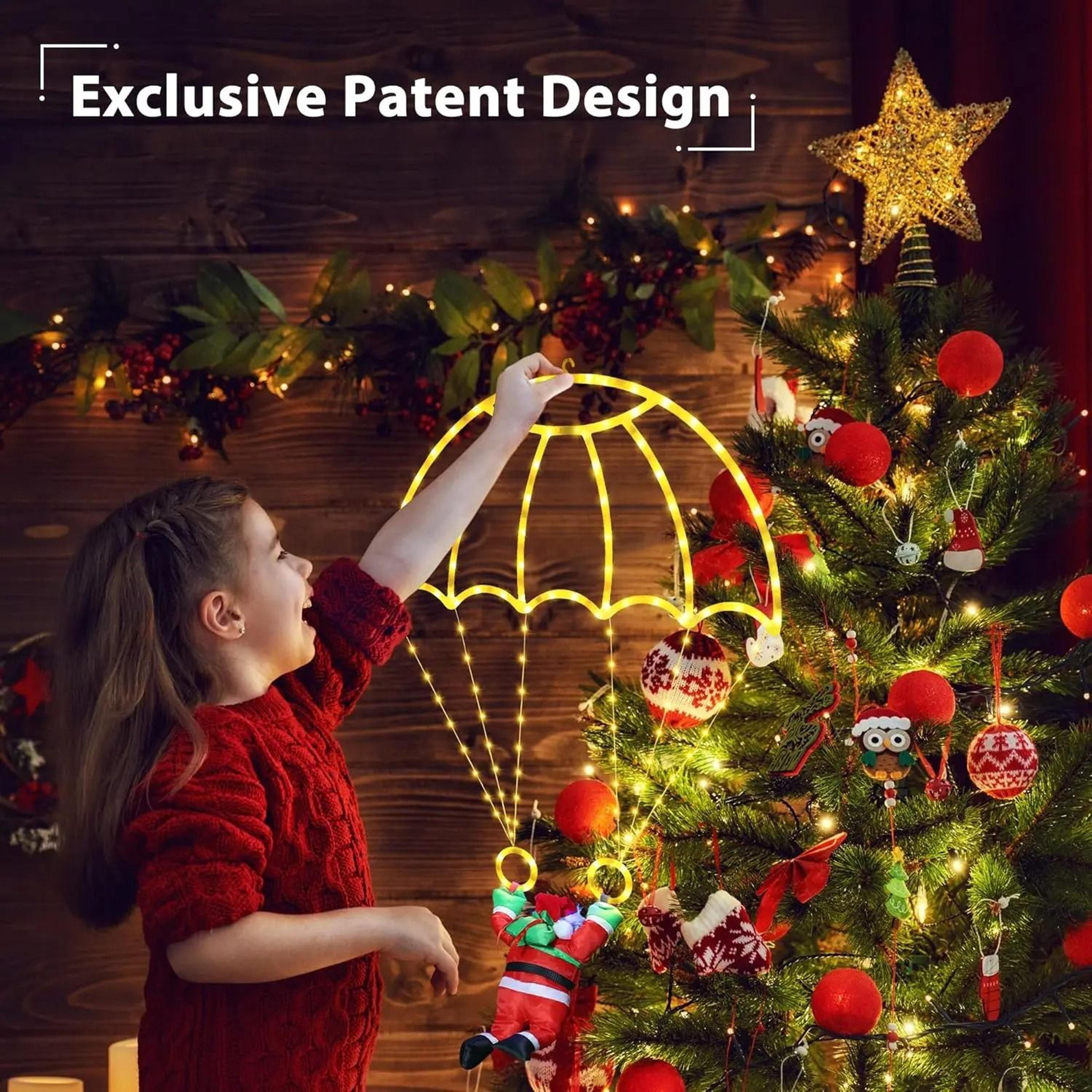 Santas Grand Entrance Parachute Lights 5
