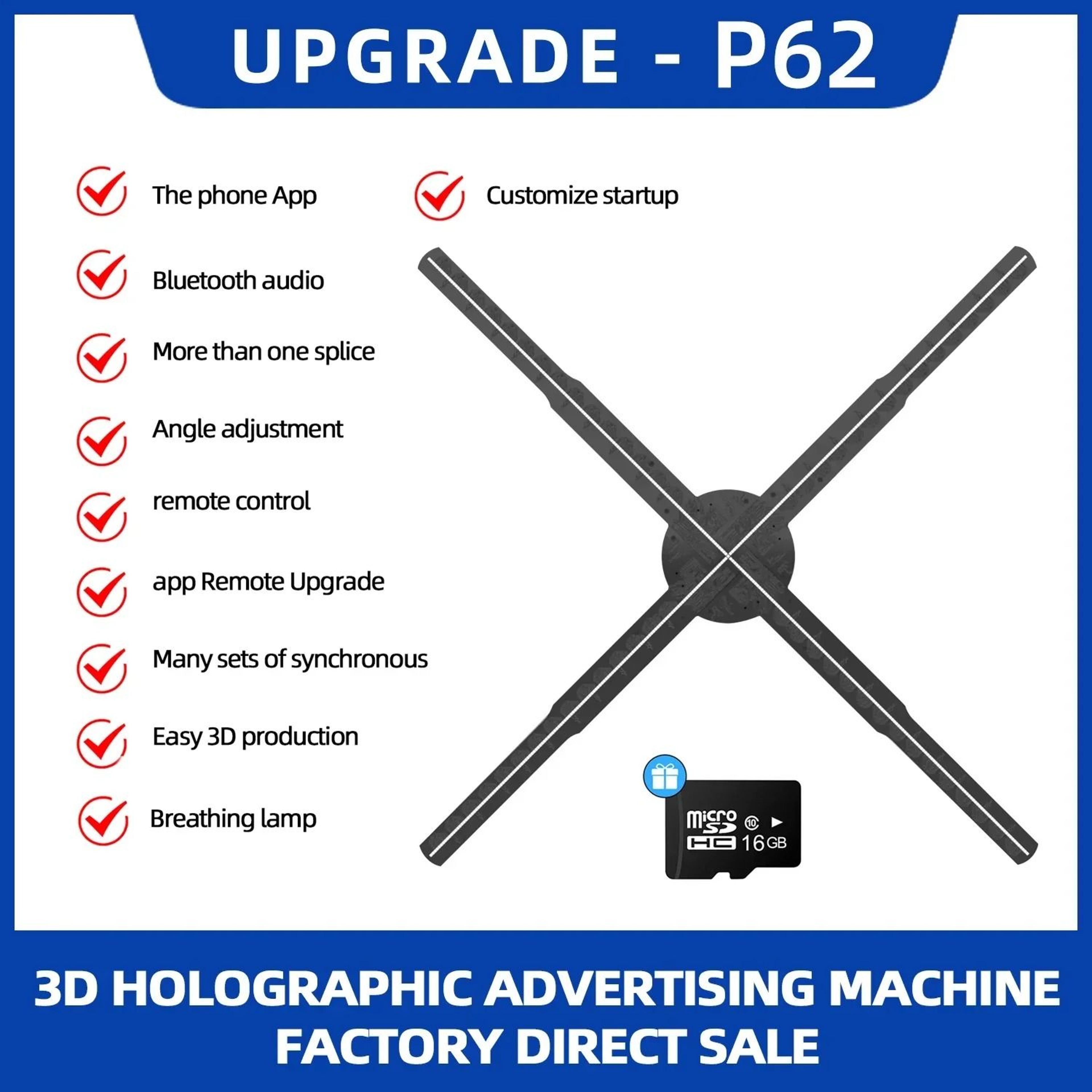 244 In 3D Holographic Display Fan 1