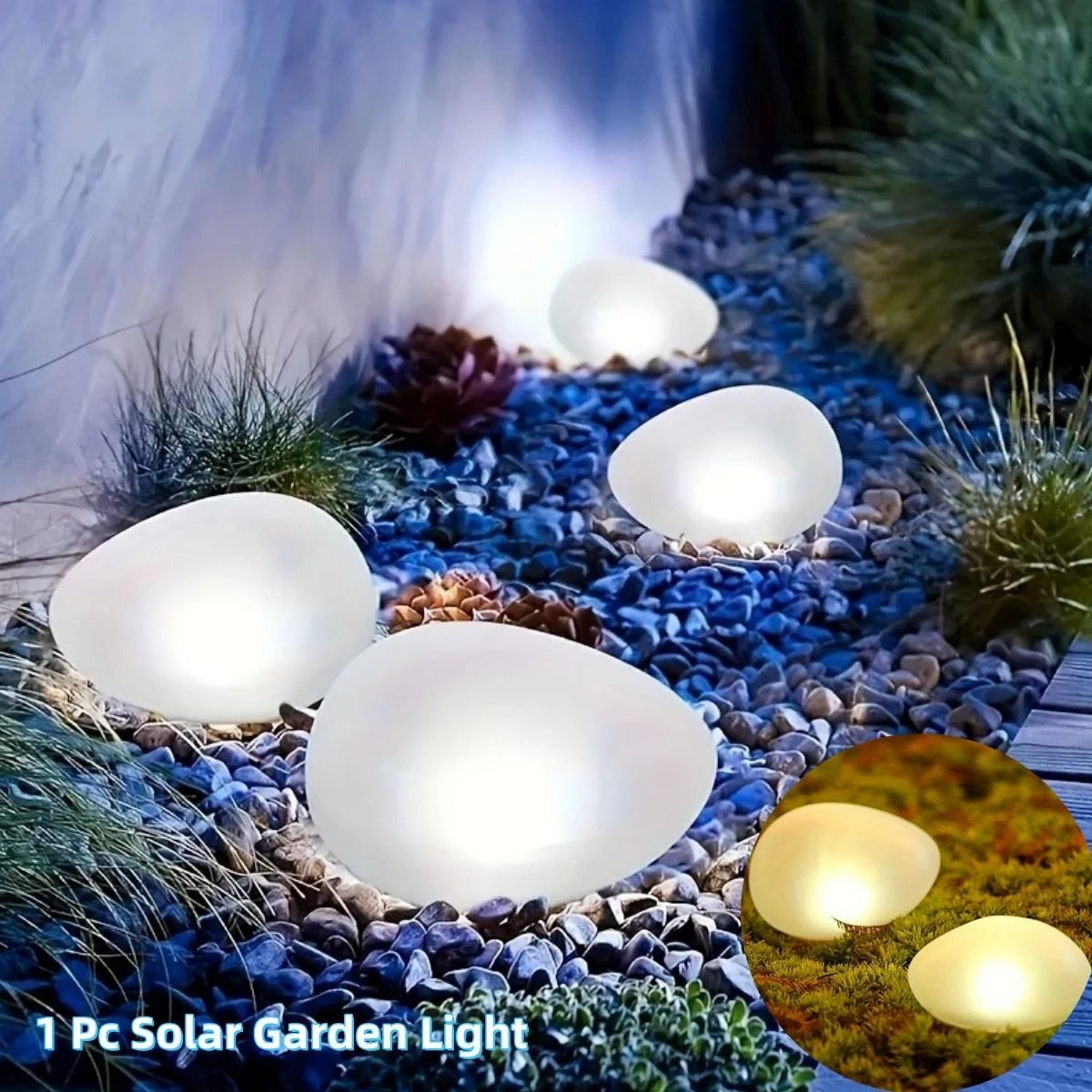 natural-glow solar rock spotlights