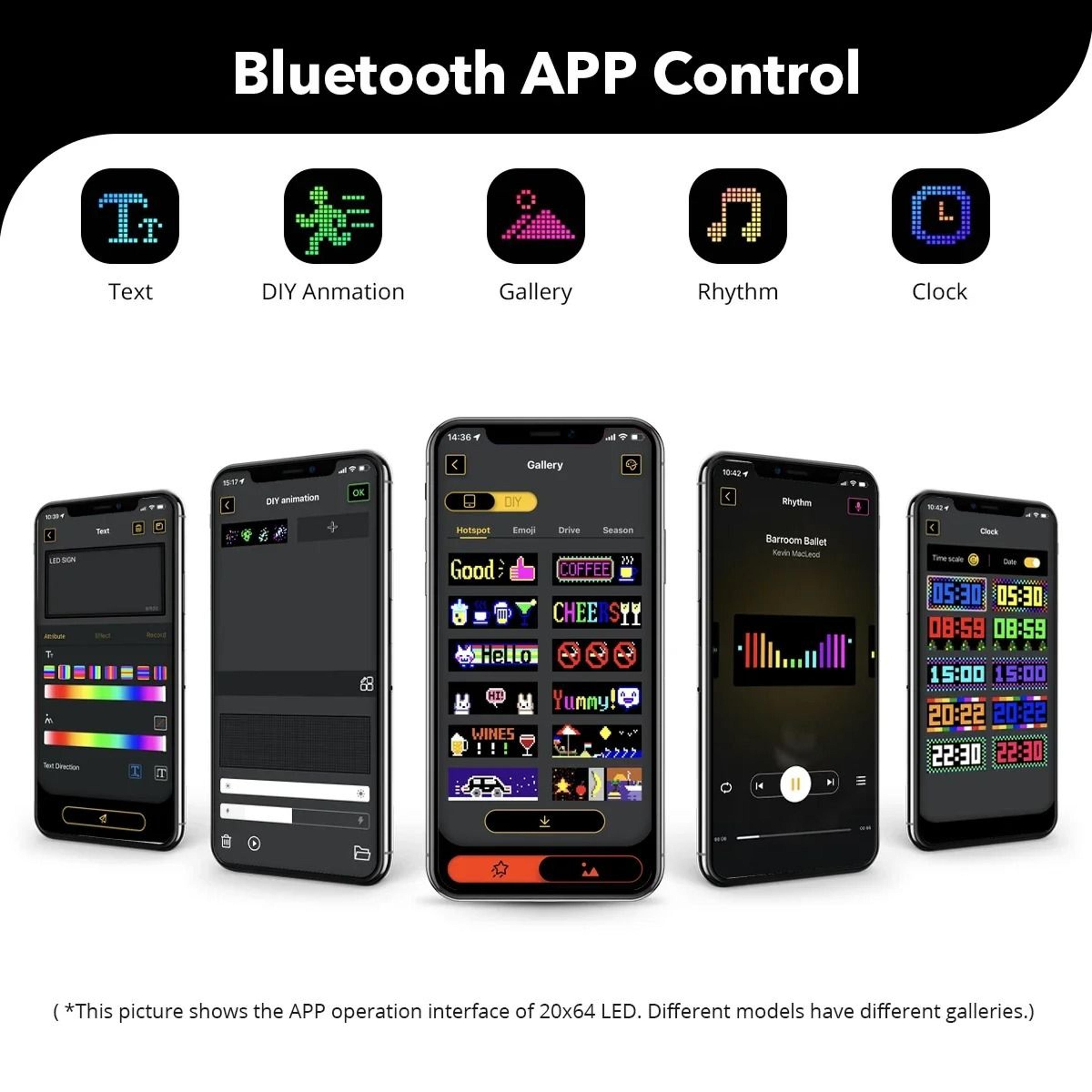 Dynamic Matrix Bluetooth LED Display 2