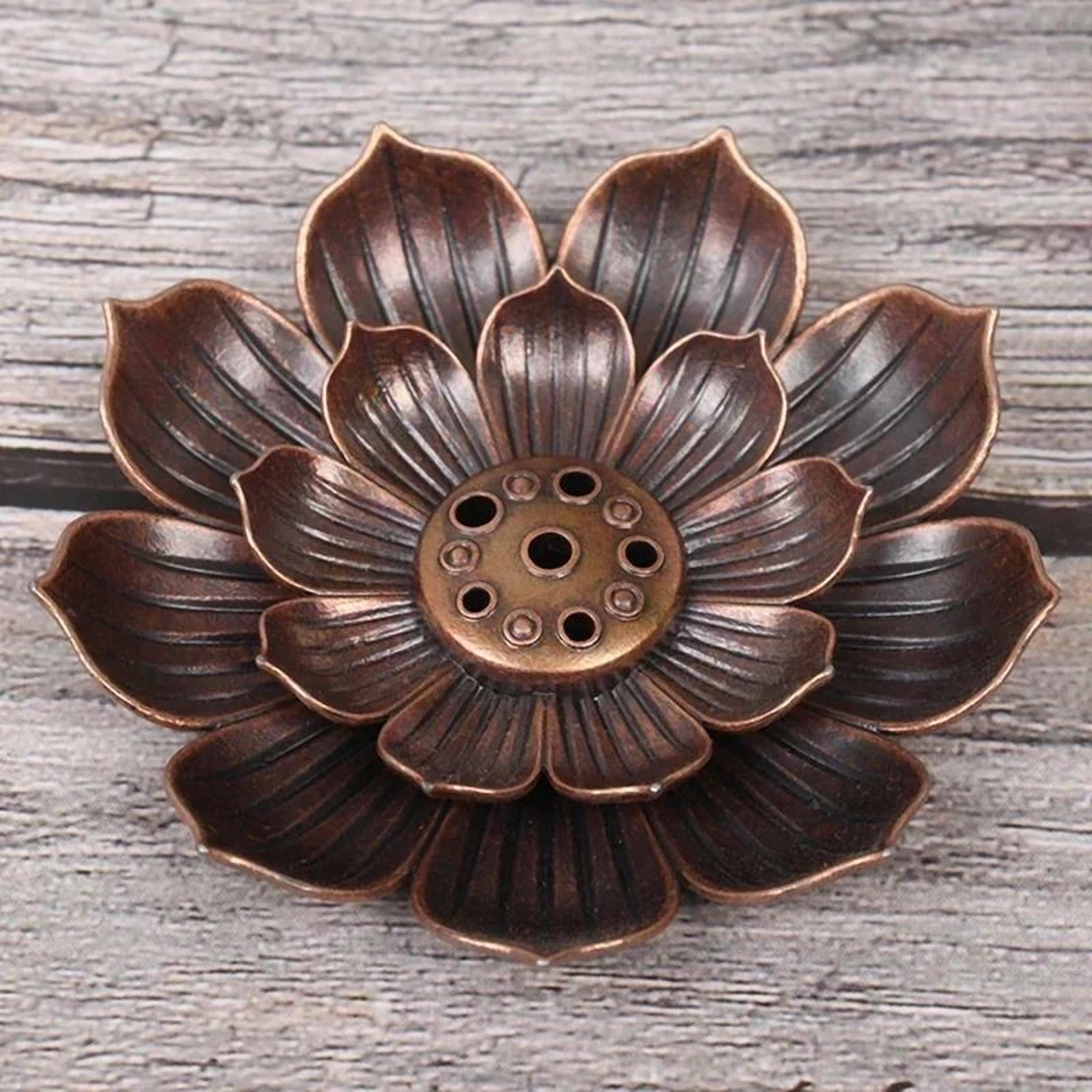 Imperial Lotus Bronze Censer Plate 1