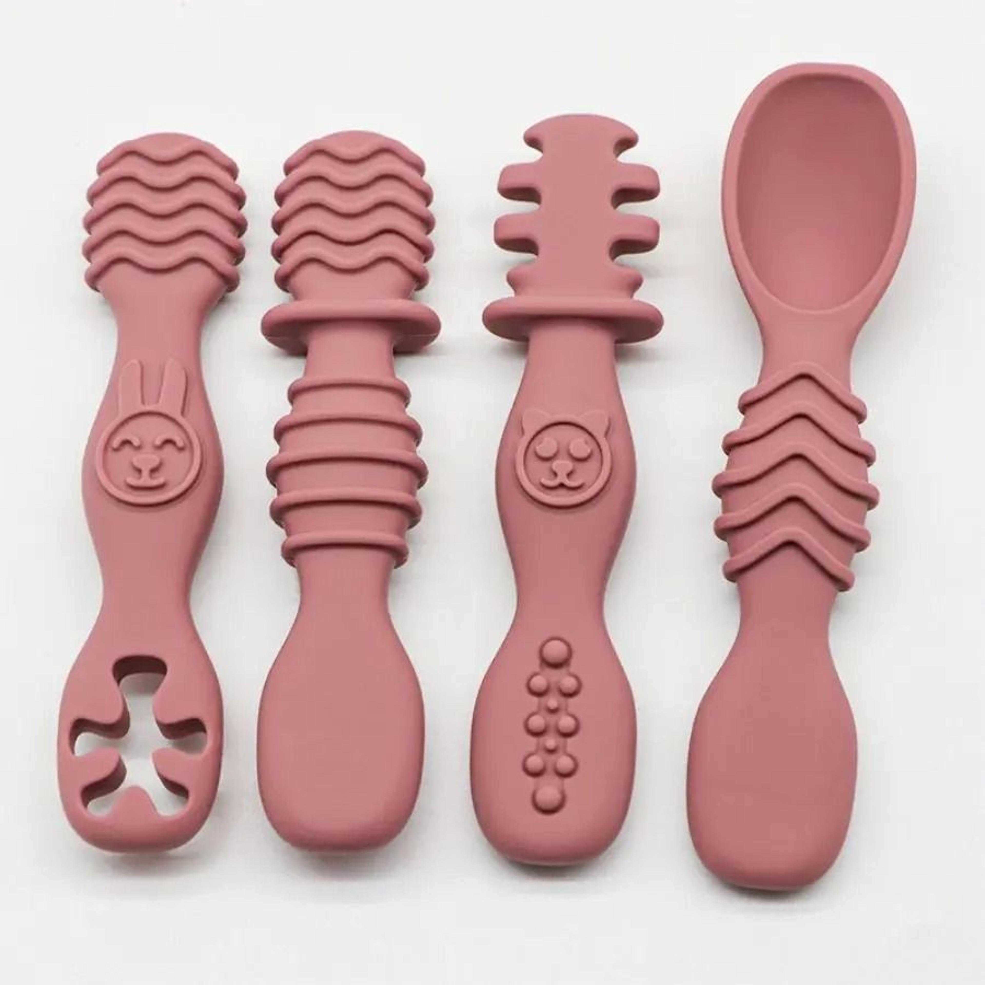 FirstBites Silicone Training Spoon Set 9