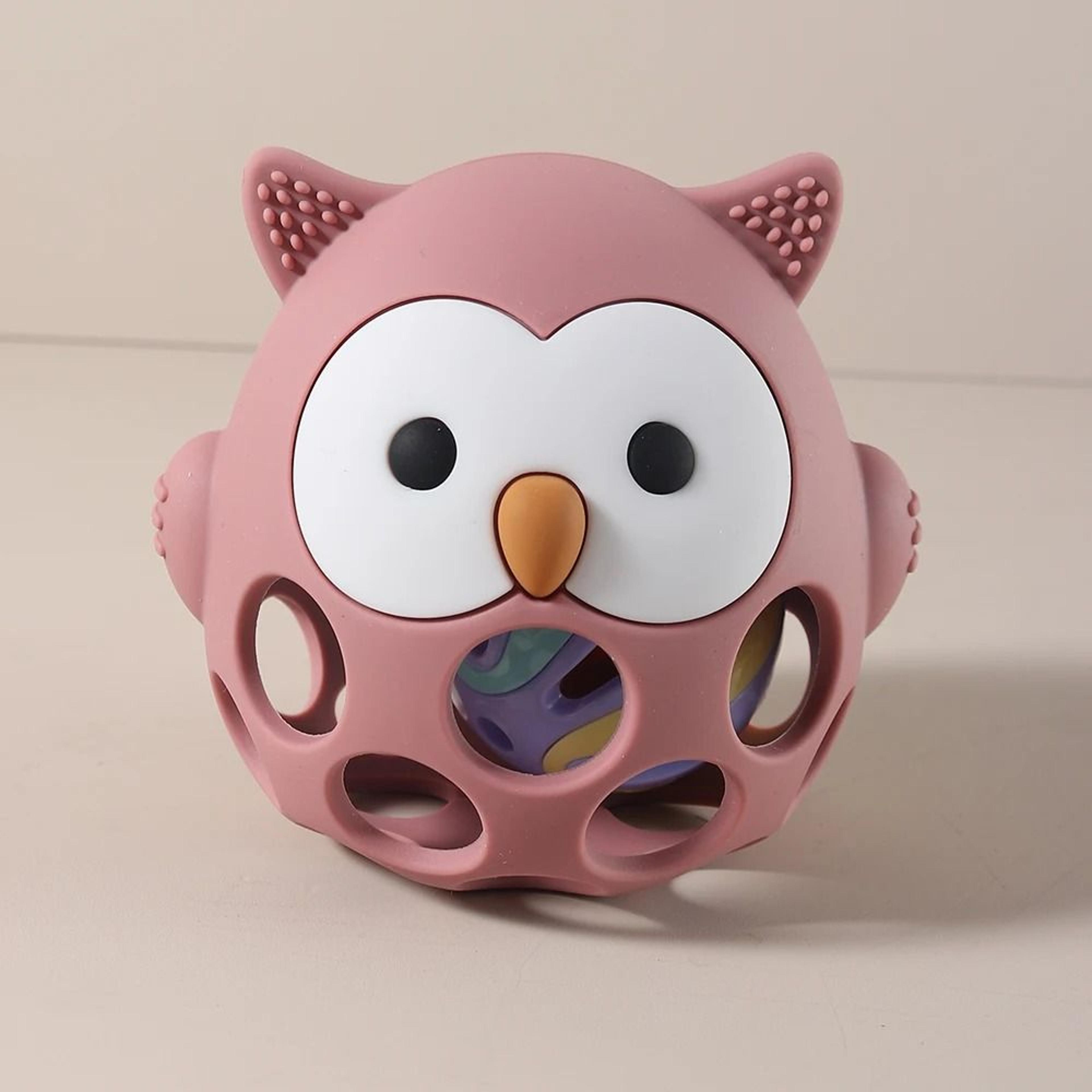 HootSoothe Silicone Owl Teething Mitten 7