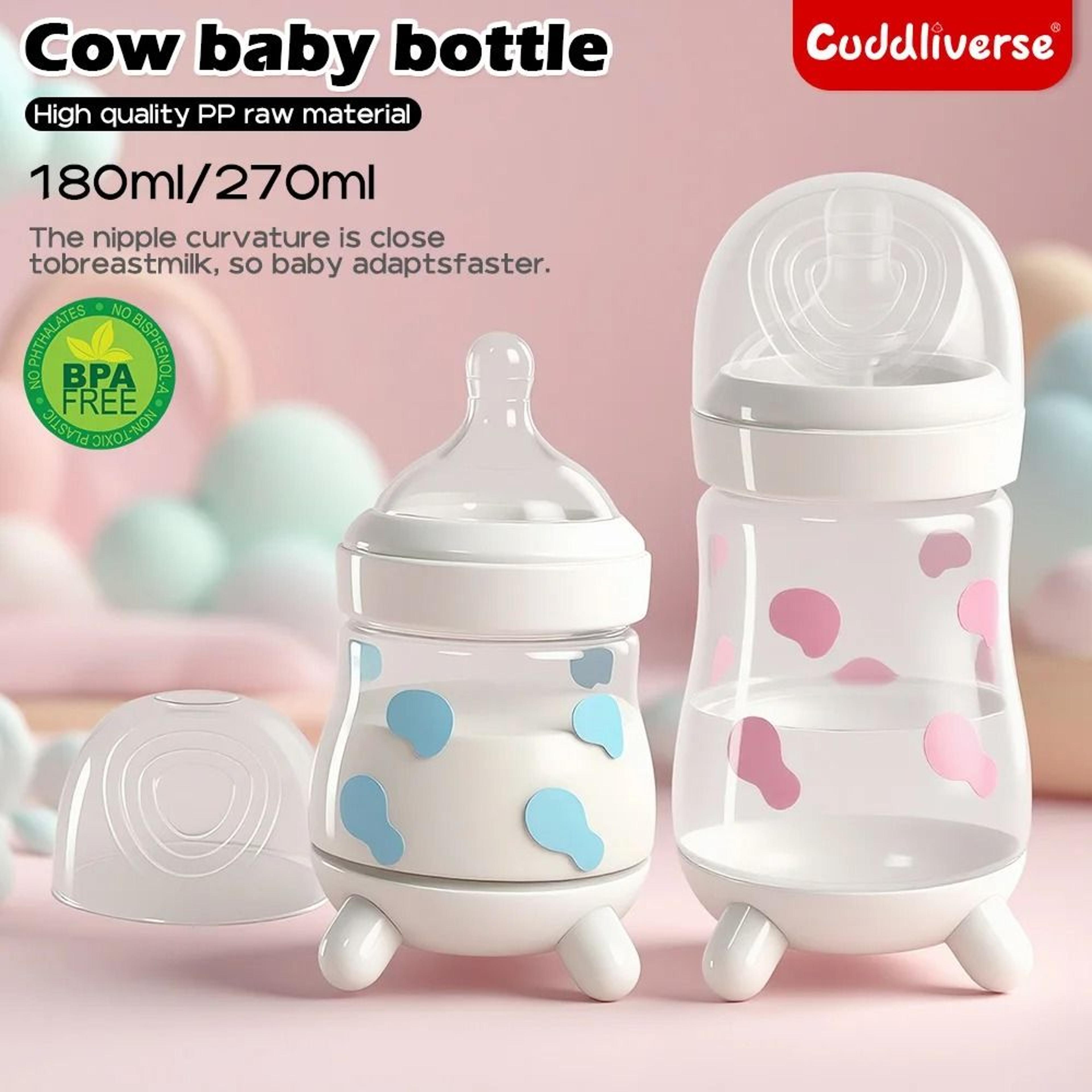 cow-charming anti-colic baby feeding bottle