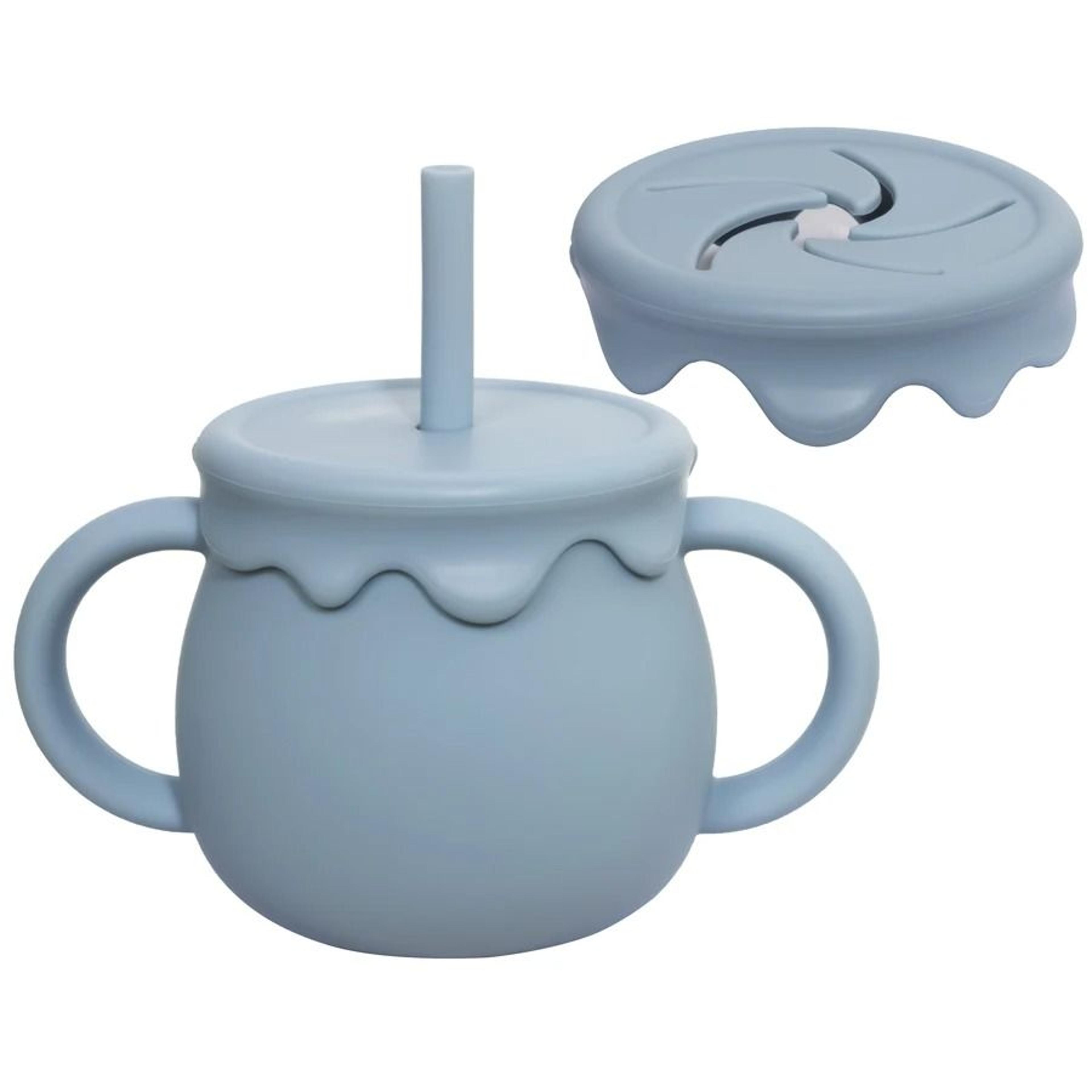 BloomSip 2in1 Silicone Snack  Sippy Cup 13