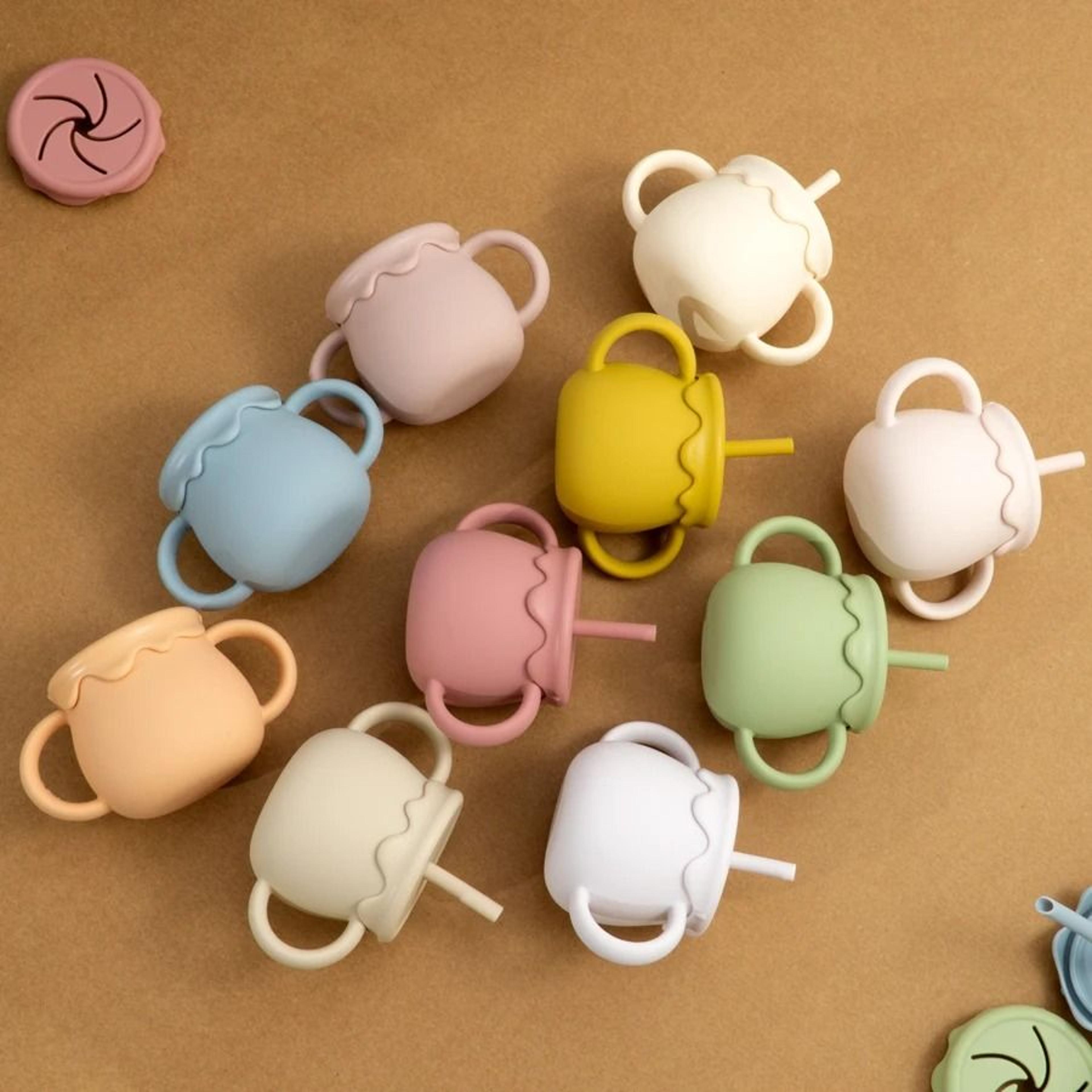 BloomSip 2in1 Silicone Snack  Sippy Cup 4