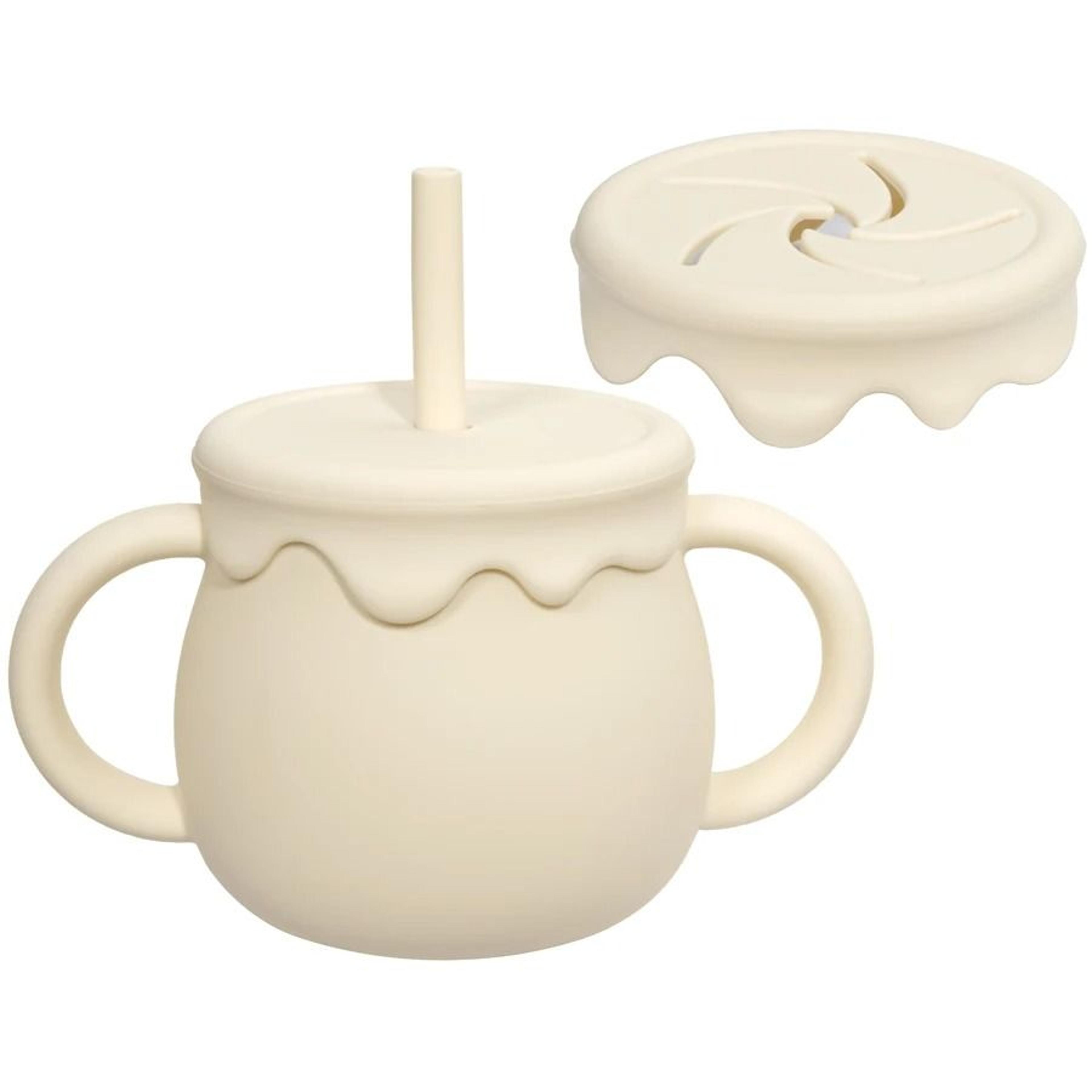 BloomSip 2in1 Silicone Snack  Sippy Cup 8