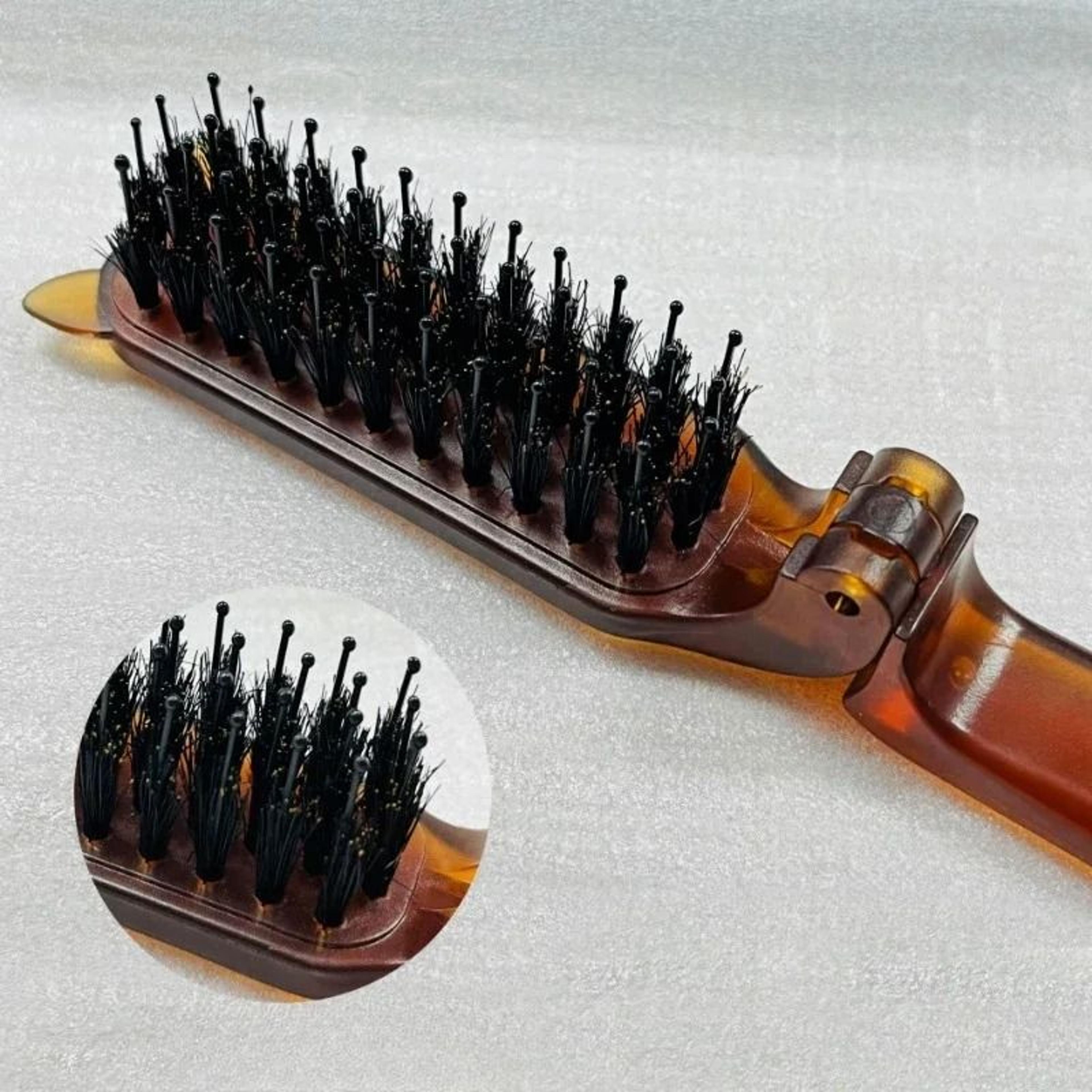 SilkGlide Boar Bristle Folding Brush 3