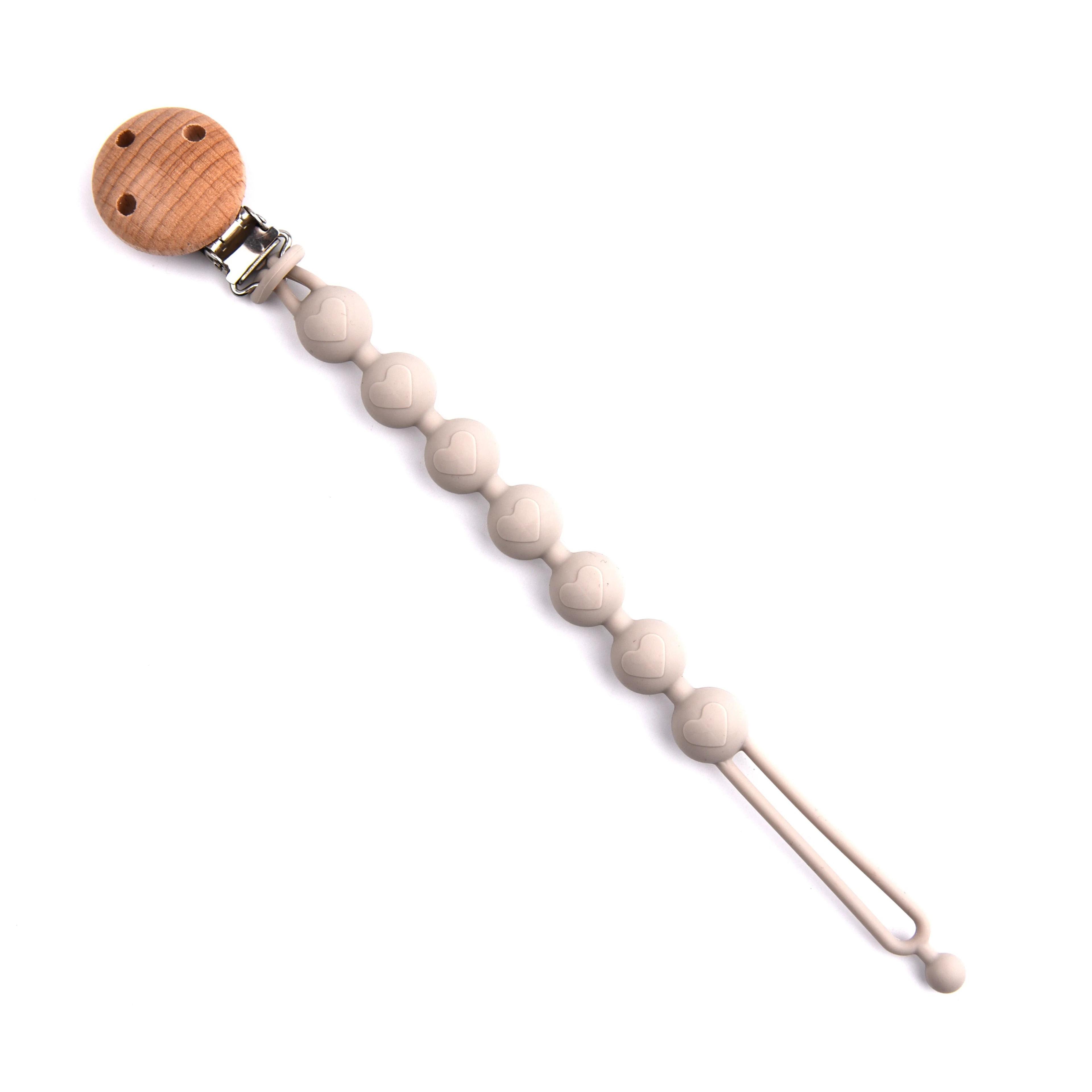 SweetHeart Beechwood  Silicone Pacifier Clip 5