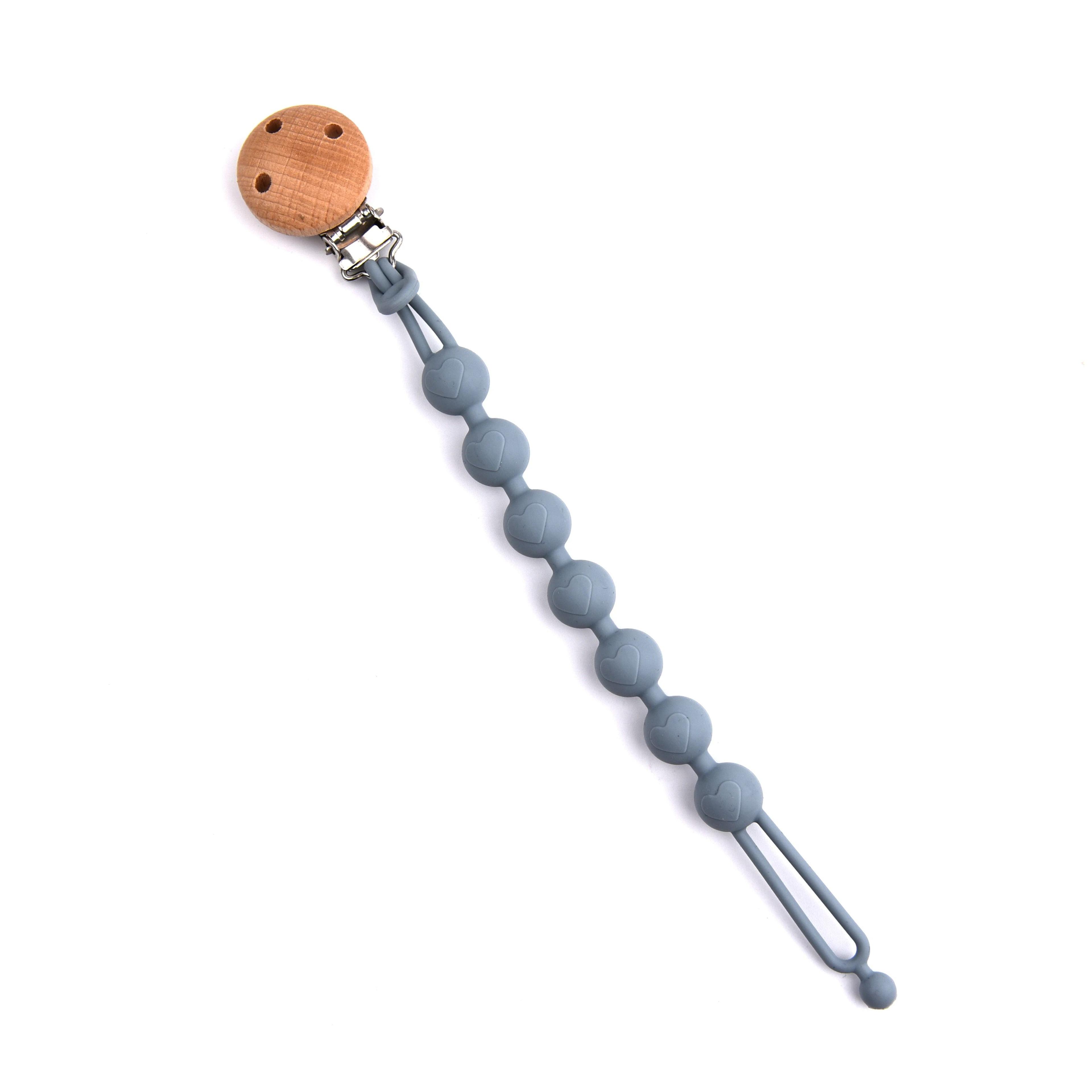 SweetHeart Beechwood  Silicone Pacifier Clip 7