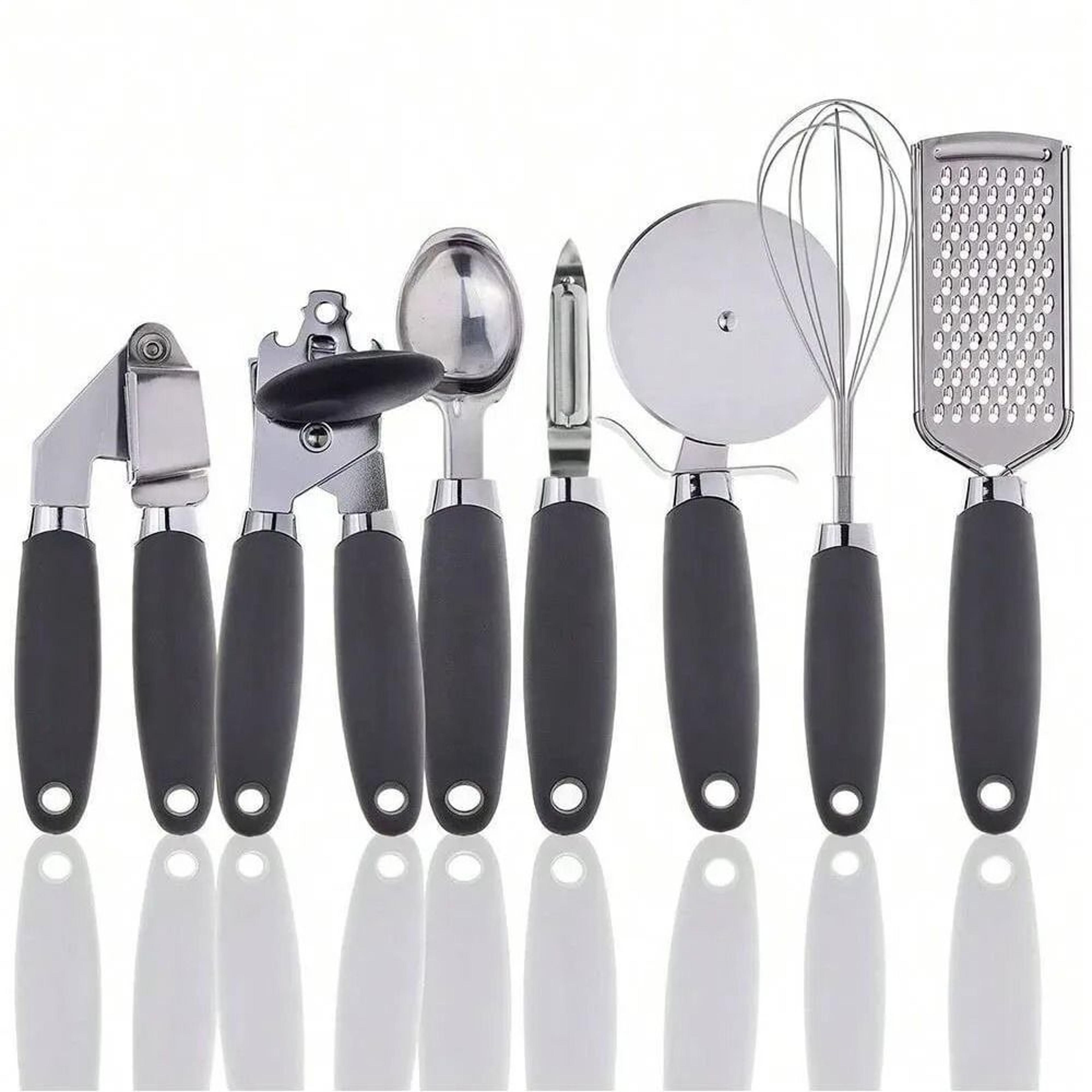7PC SiliconeGrip Stainless Utensil Set 7