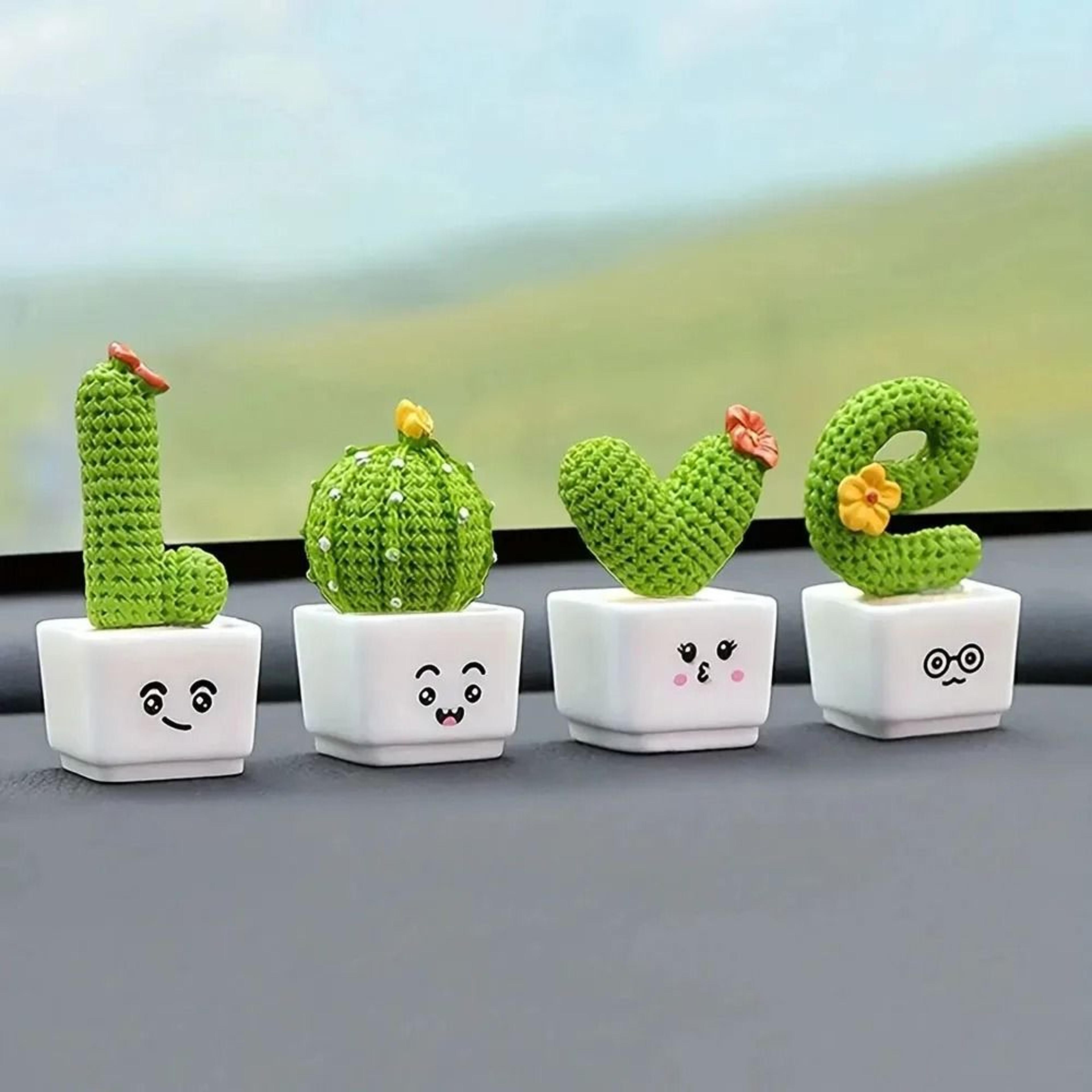 DesertMini 4PC Resin Succulent Sculpture Set 7