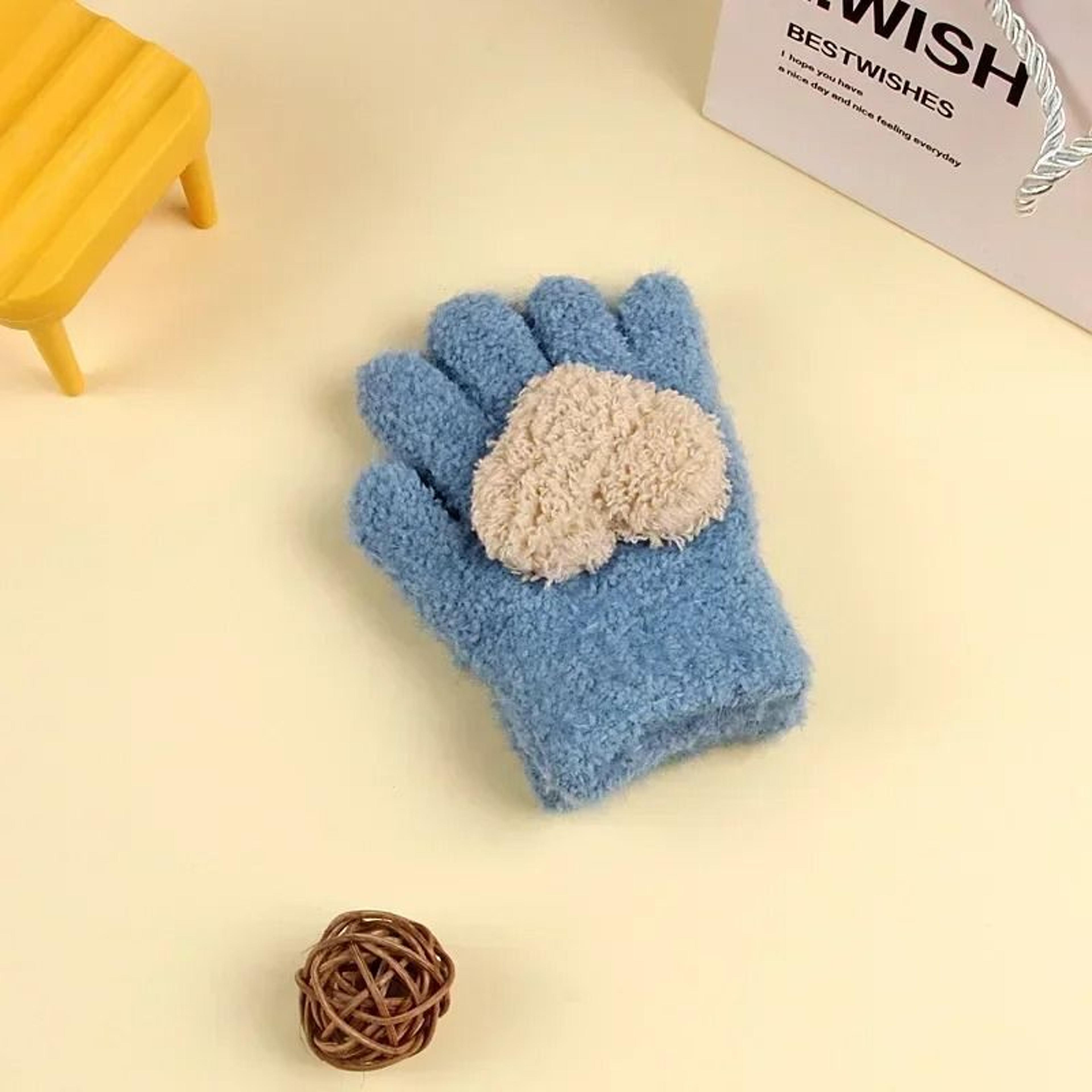 Cartoon Animal Thickened Baby Mittens 6