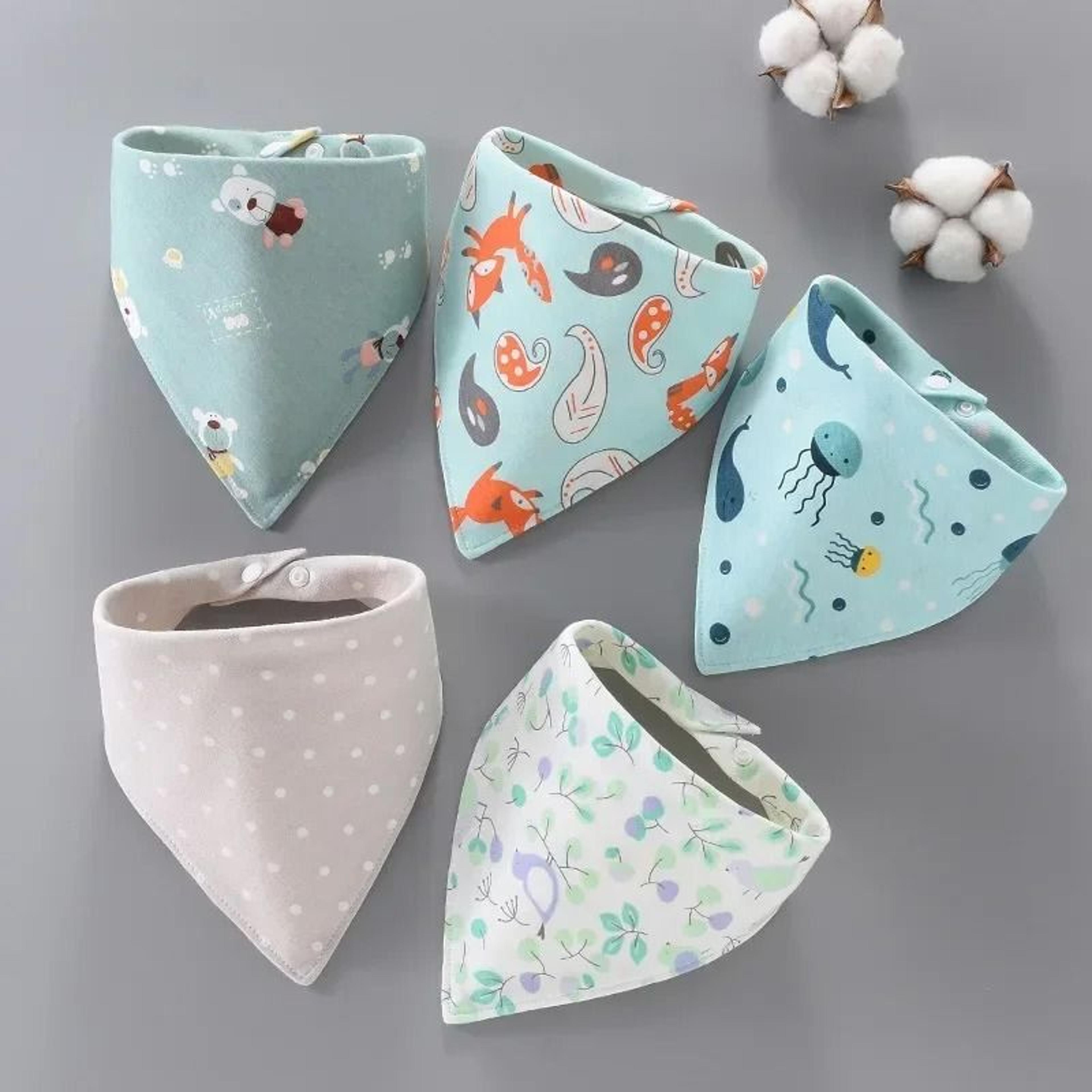 Pure Cotton 360 Waterproof Bandana Bibs 5Pack 4