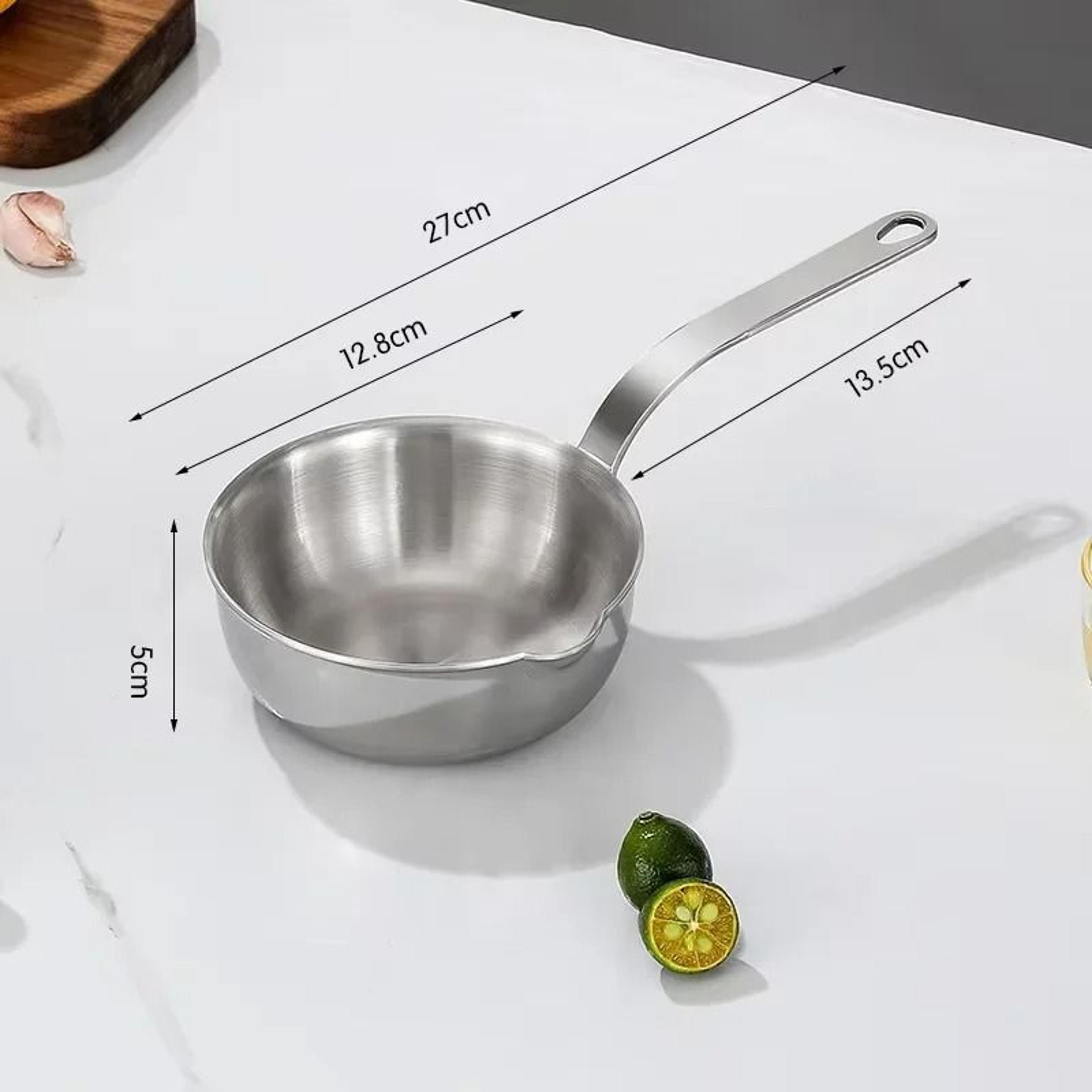 47 In Stainless Steel Mini Saucepan  Oil Pot 6