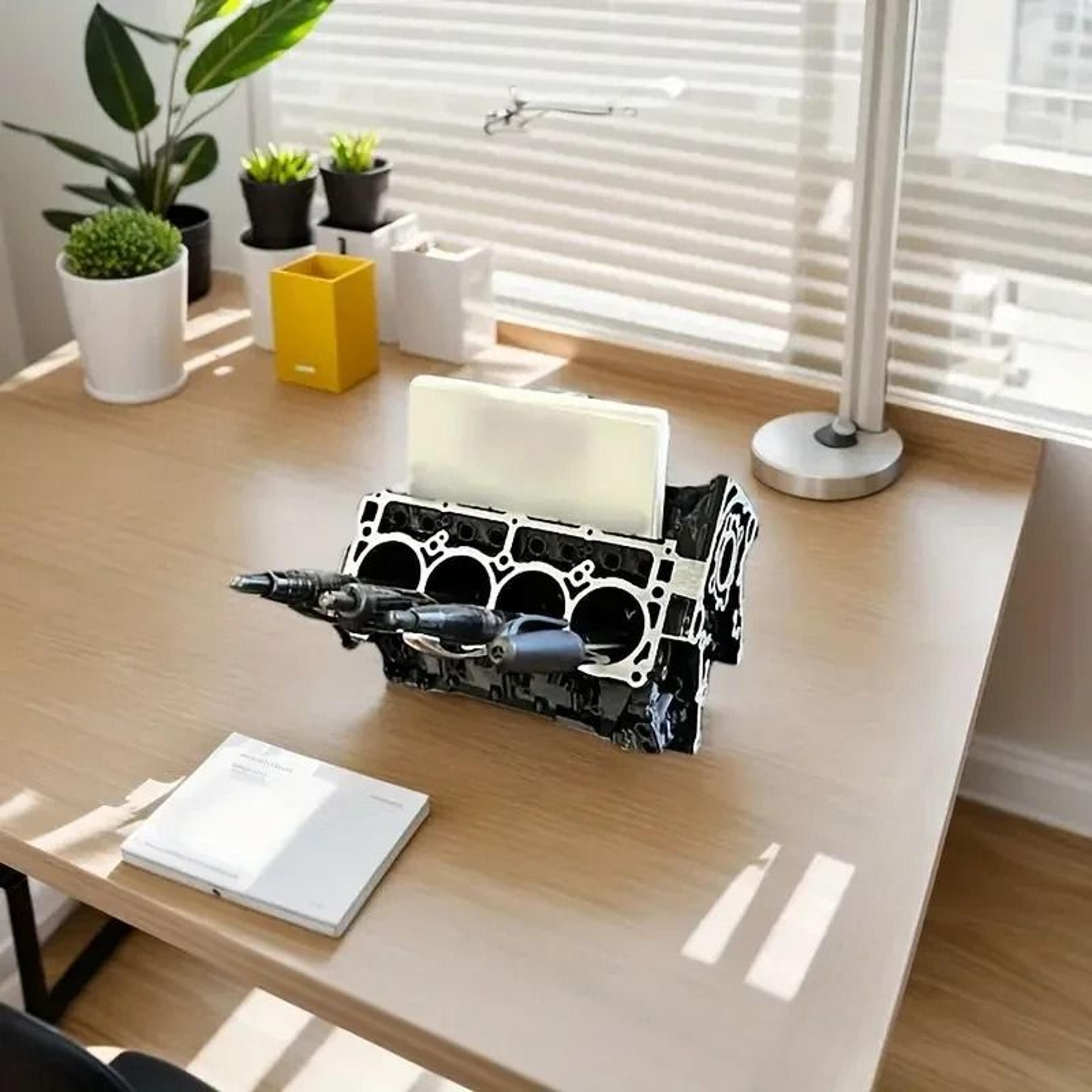 V8 Engine Block Desktop Organizer 5