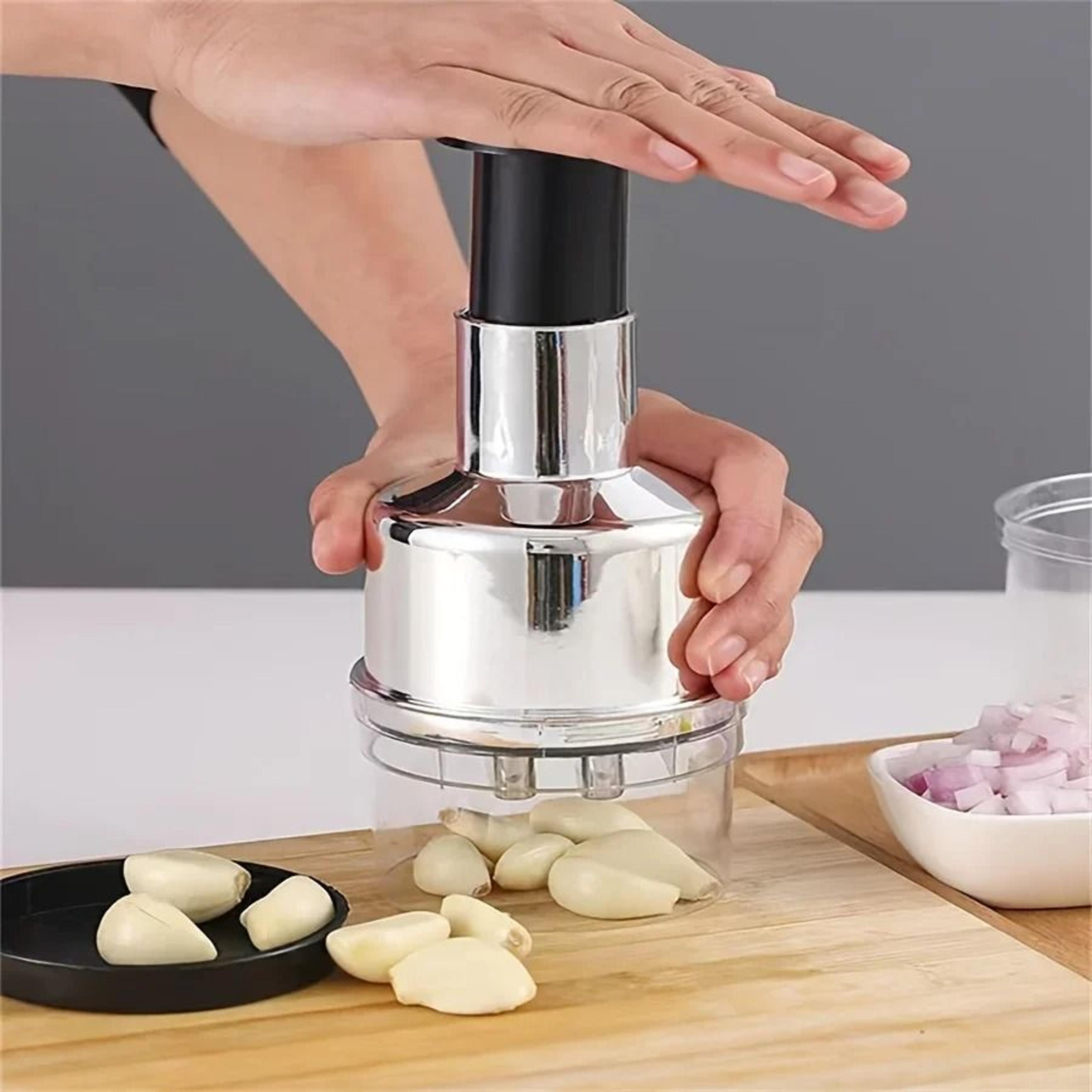 Vertical HandPress Vegetable  Nut Chopper 2