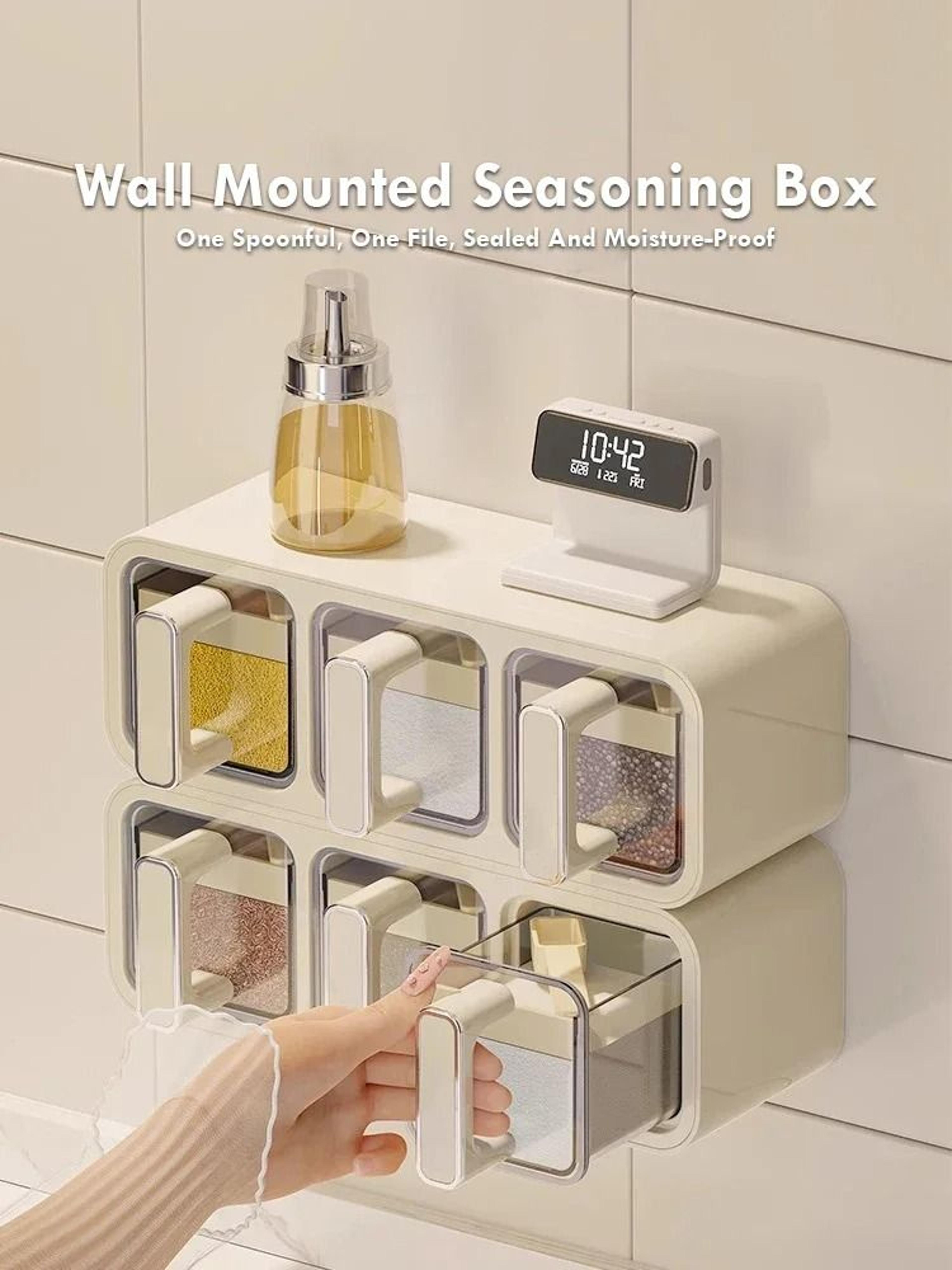 WallMounted MoistureProof Seasoning Storage System 0