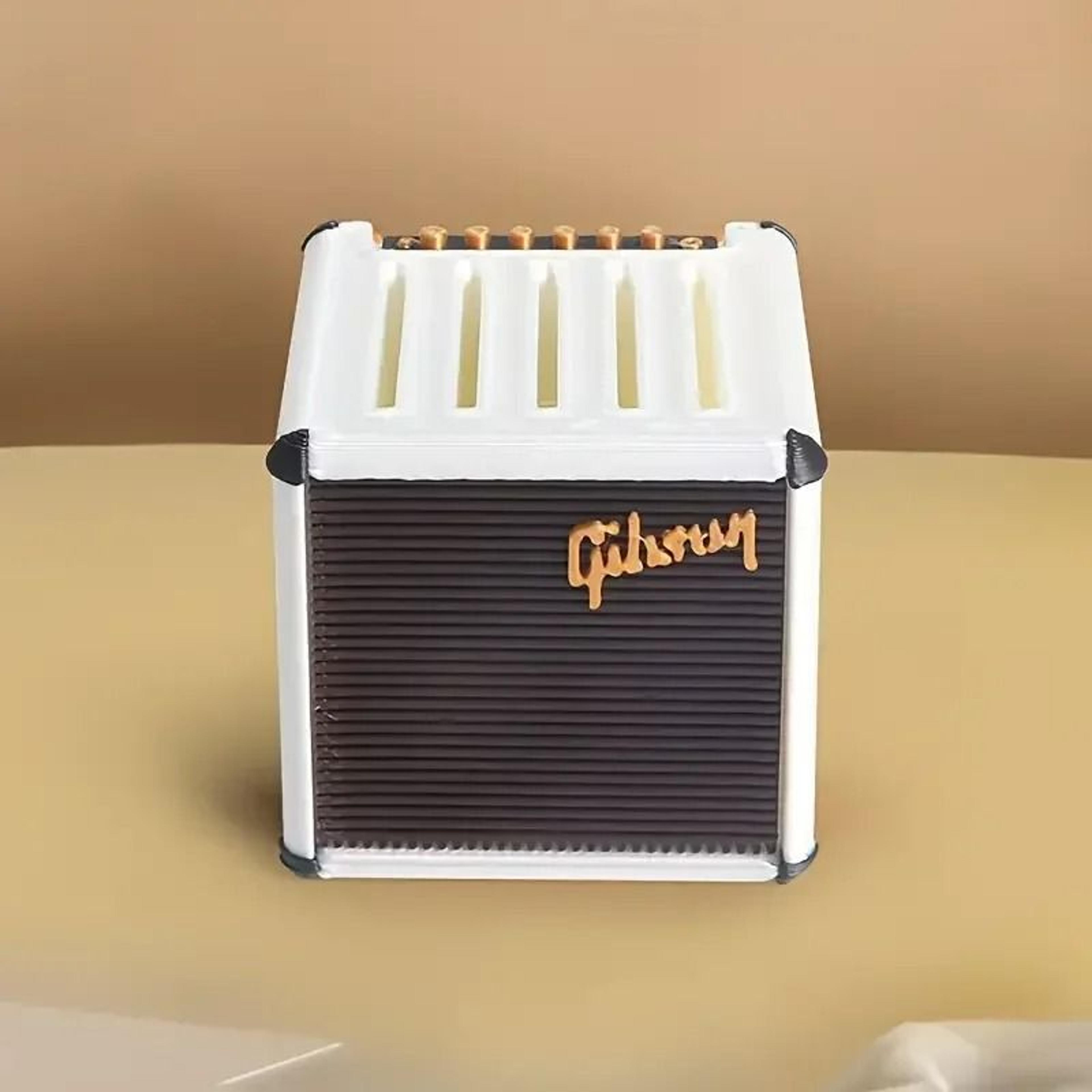 3DPrinted Mini Speaker Guitar Pick Storage Box 3