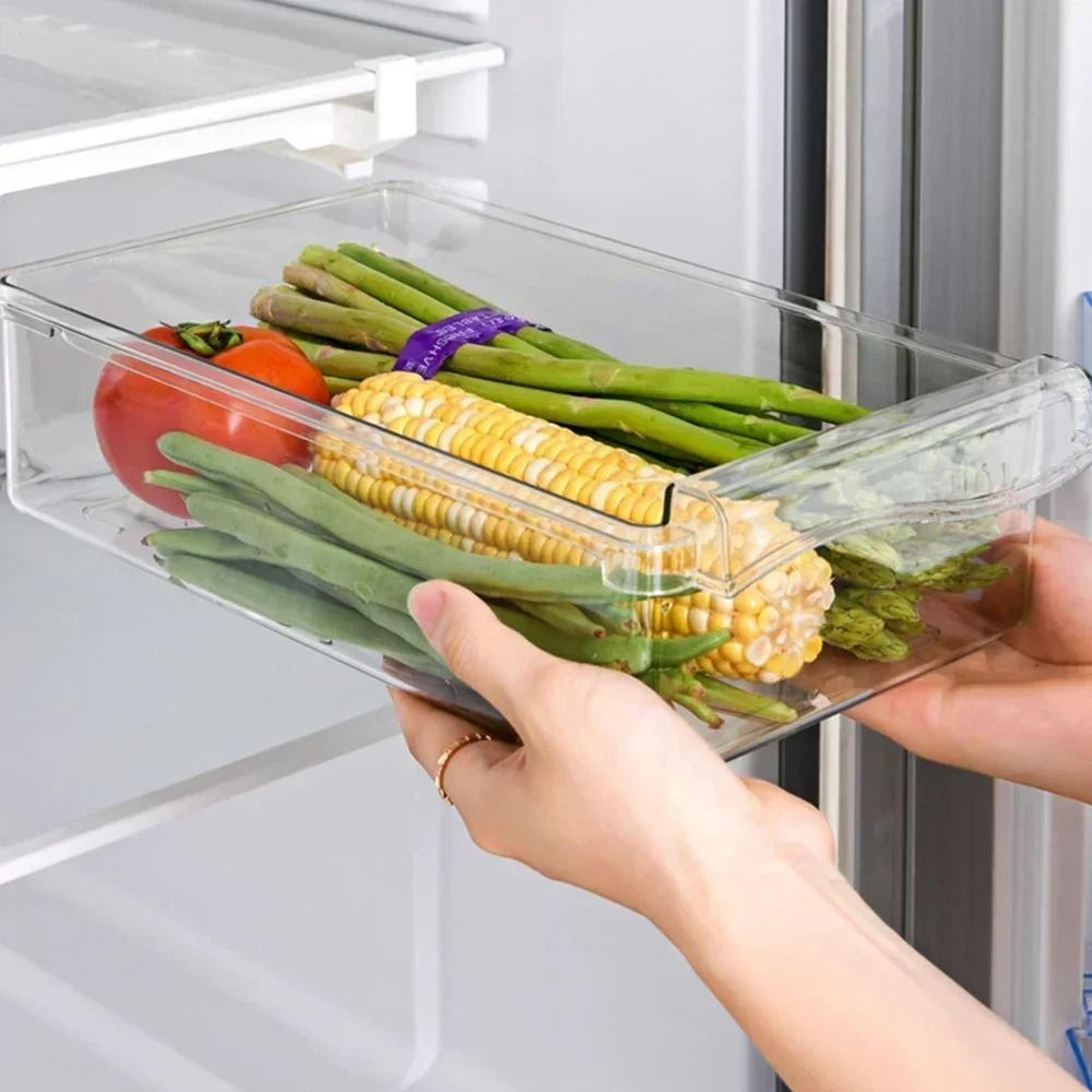 UnderShelf Transparent Refrigerator Drawer Box 4