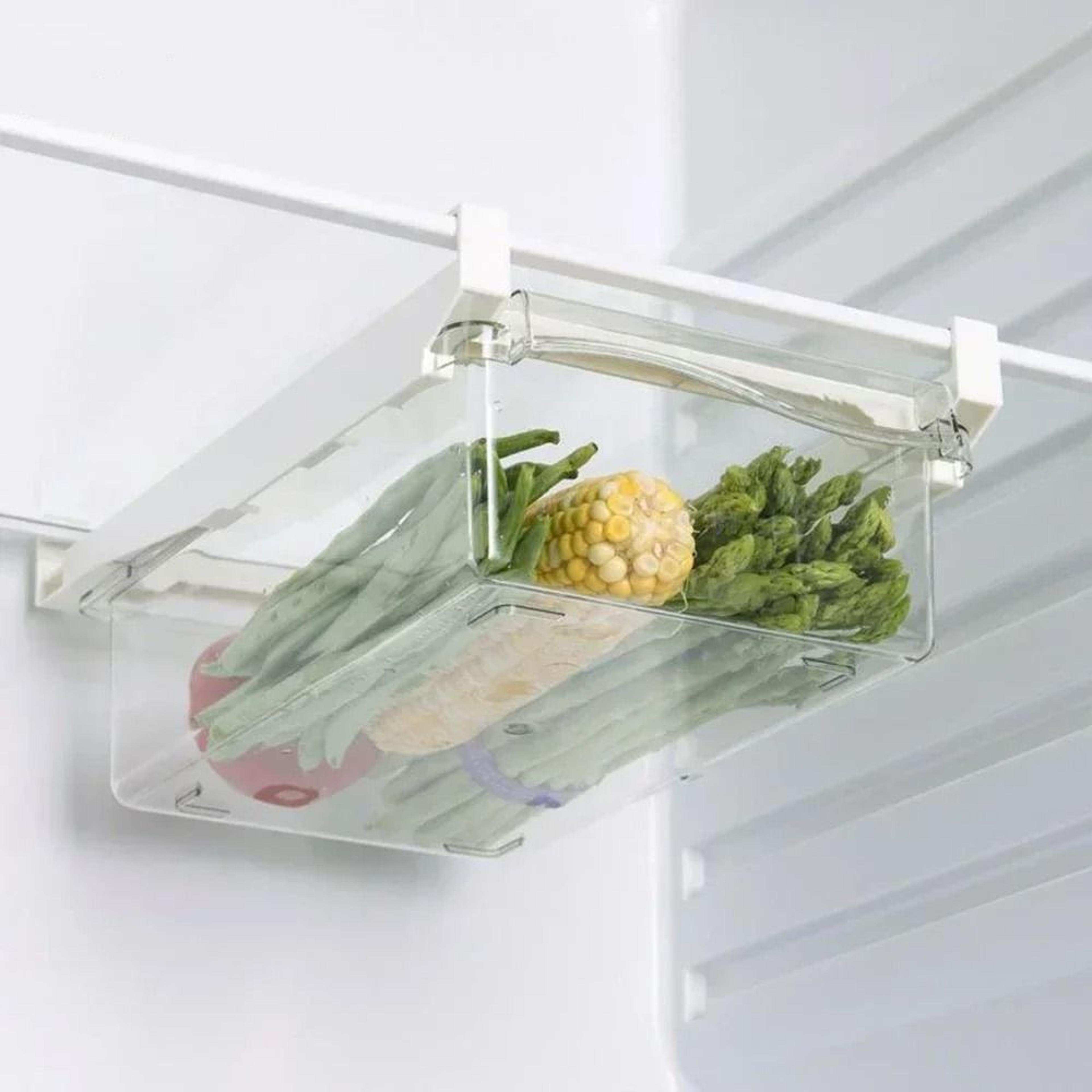 UnderShelf Transparent Refrigerator Drawer Box 8
