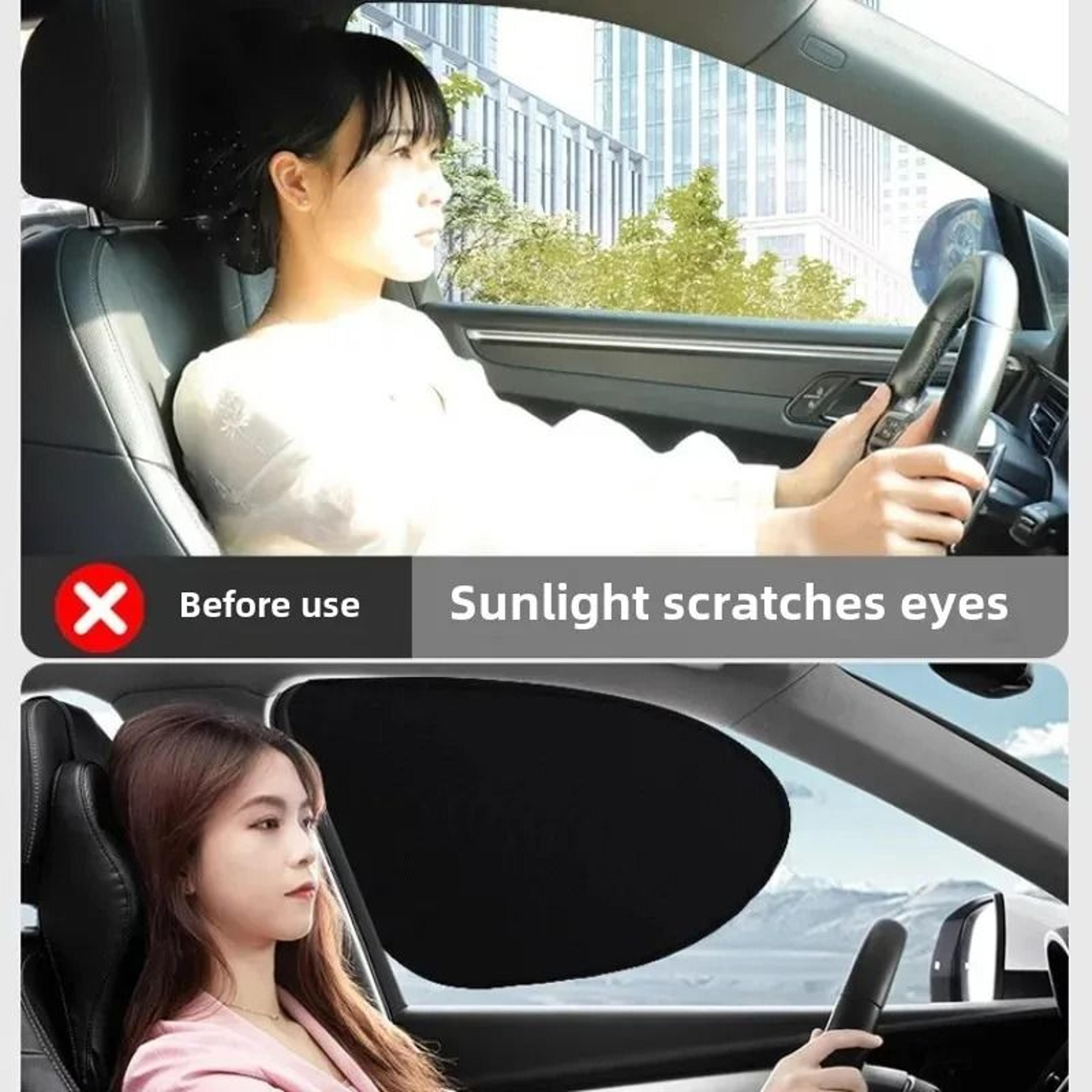 FourPiece Car Electrostatic Adsorption Sunshade Set 1