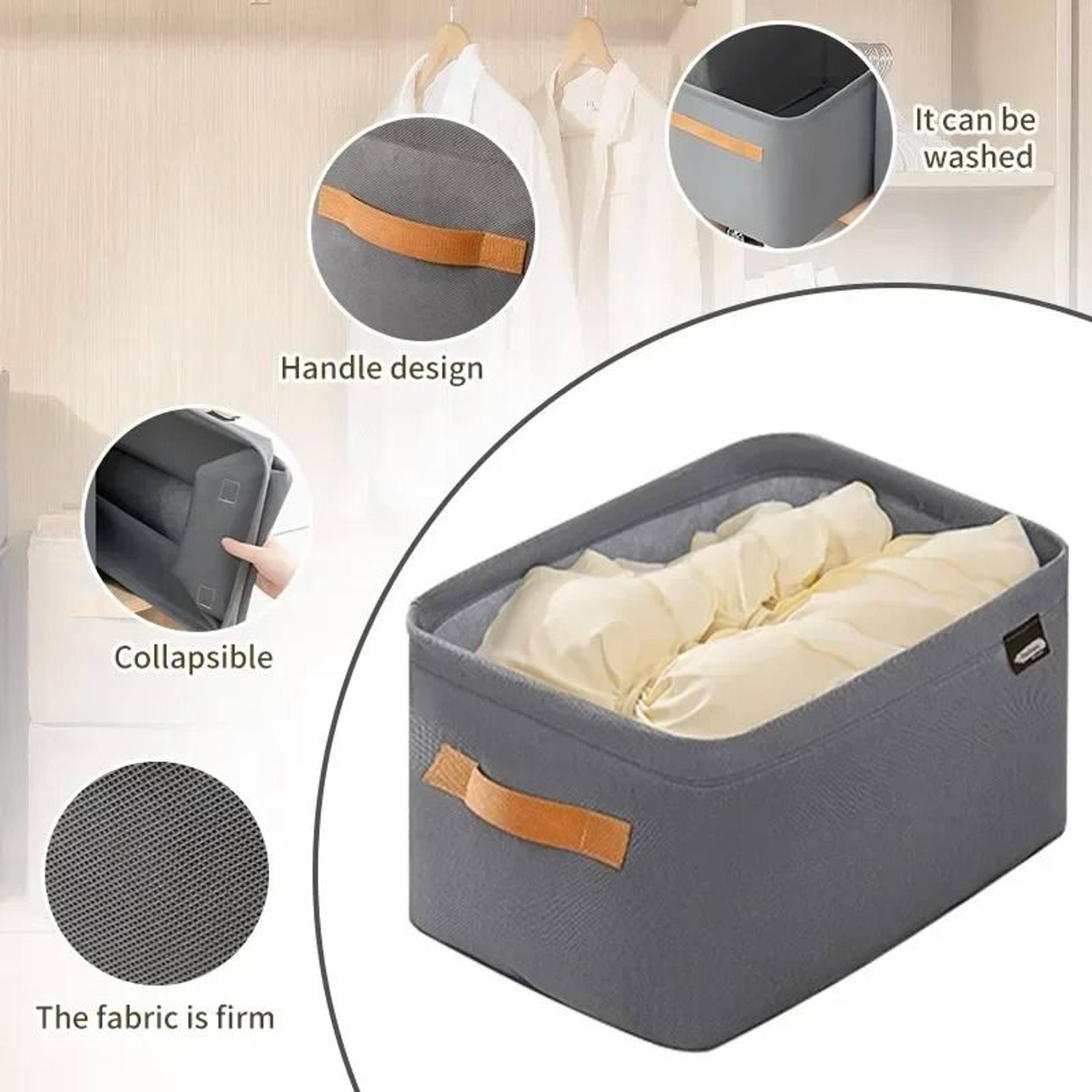 HighCapacity Thickened Fabric MultiFunctional Storage Basket 4