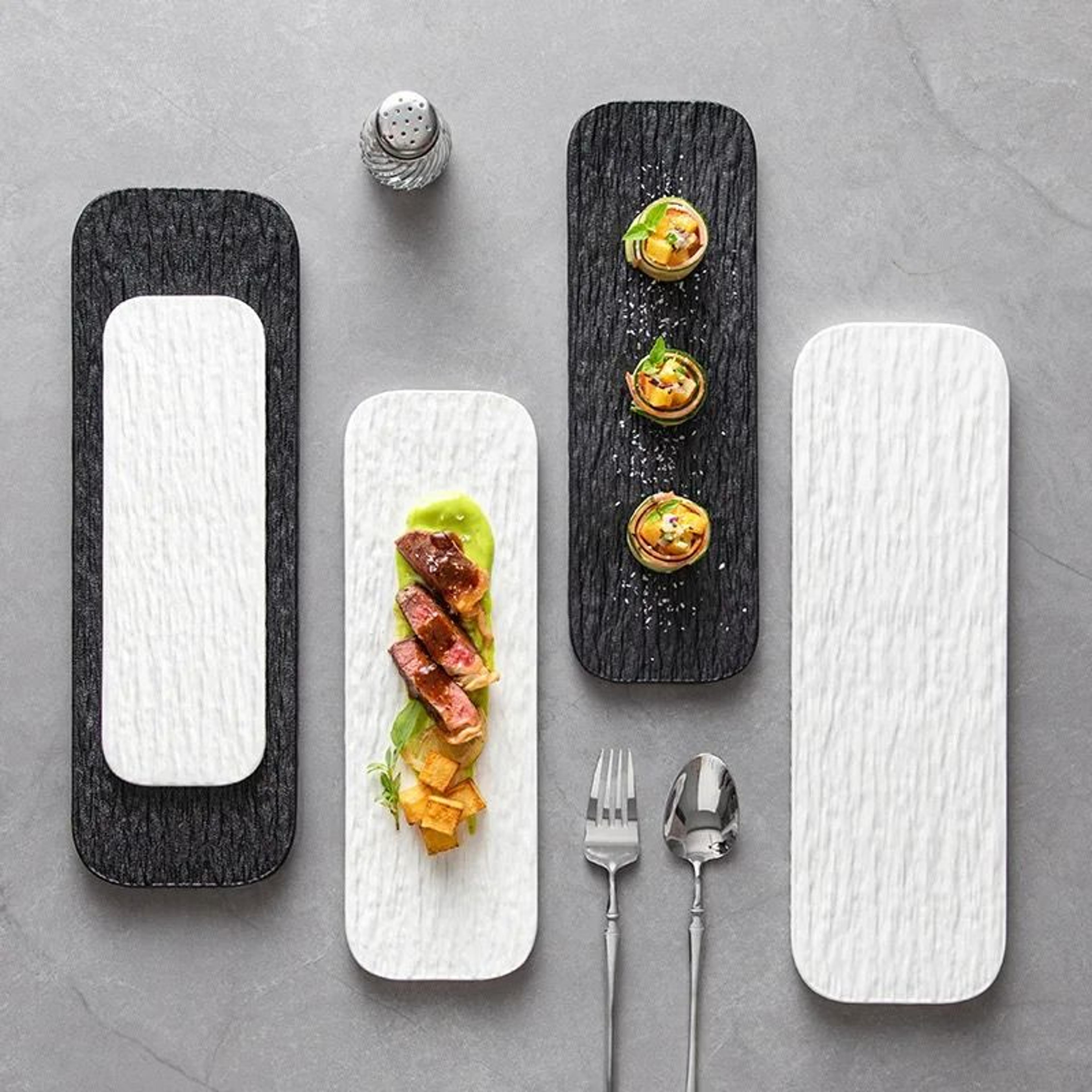 Stone Grain Ceramic Sushi  Pastry Serving Tray 1
