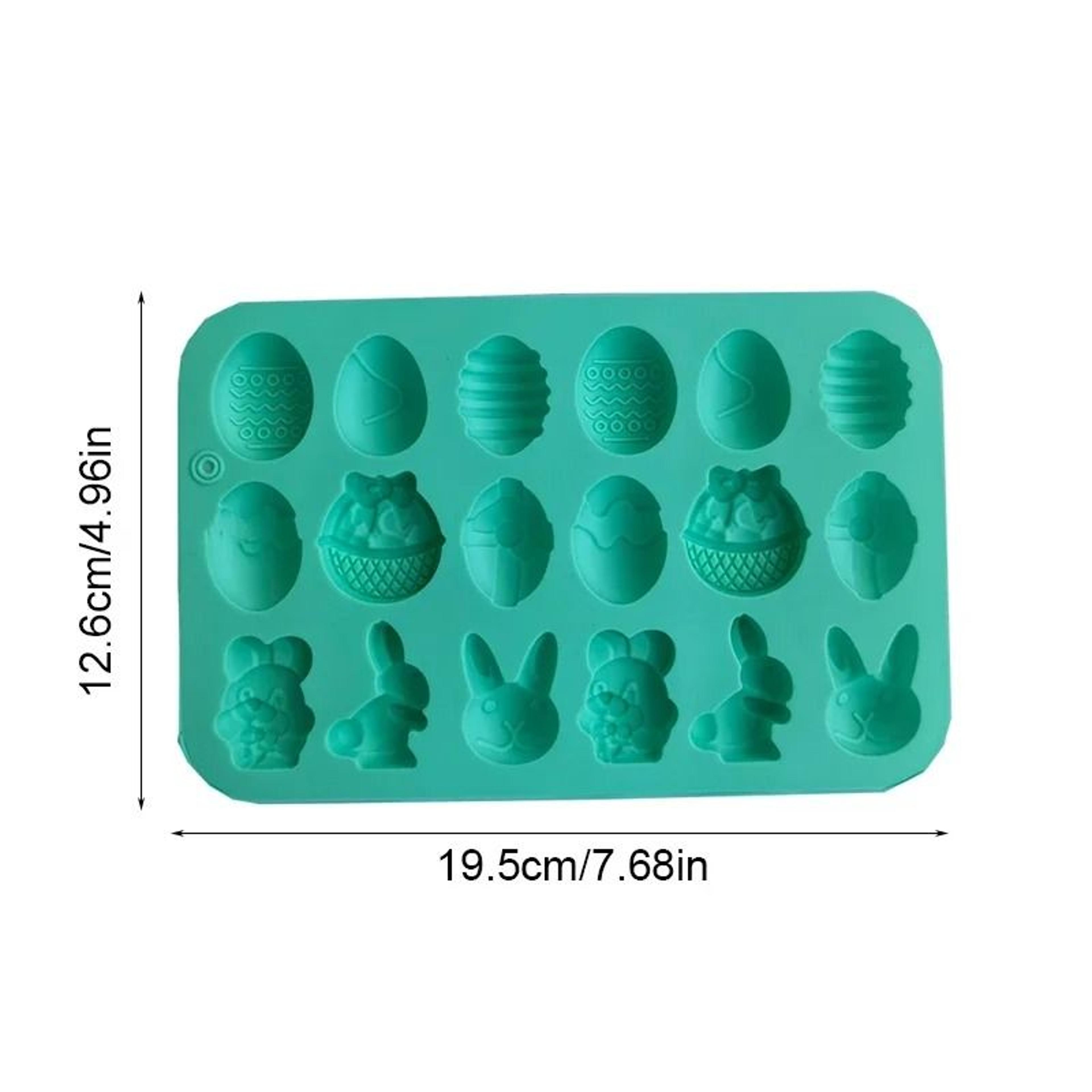 18Cavity Easter Bunny And Egg Silicone Baking Mold 3