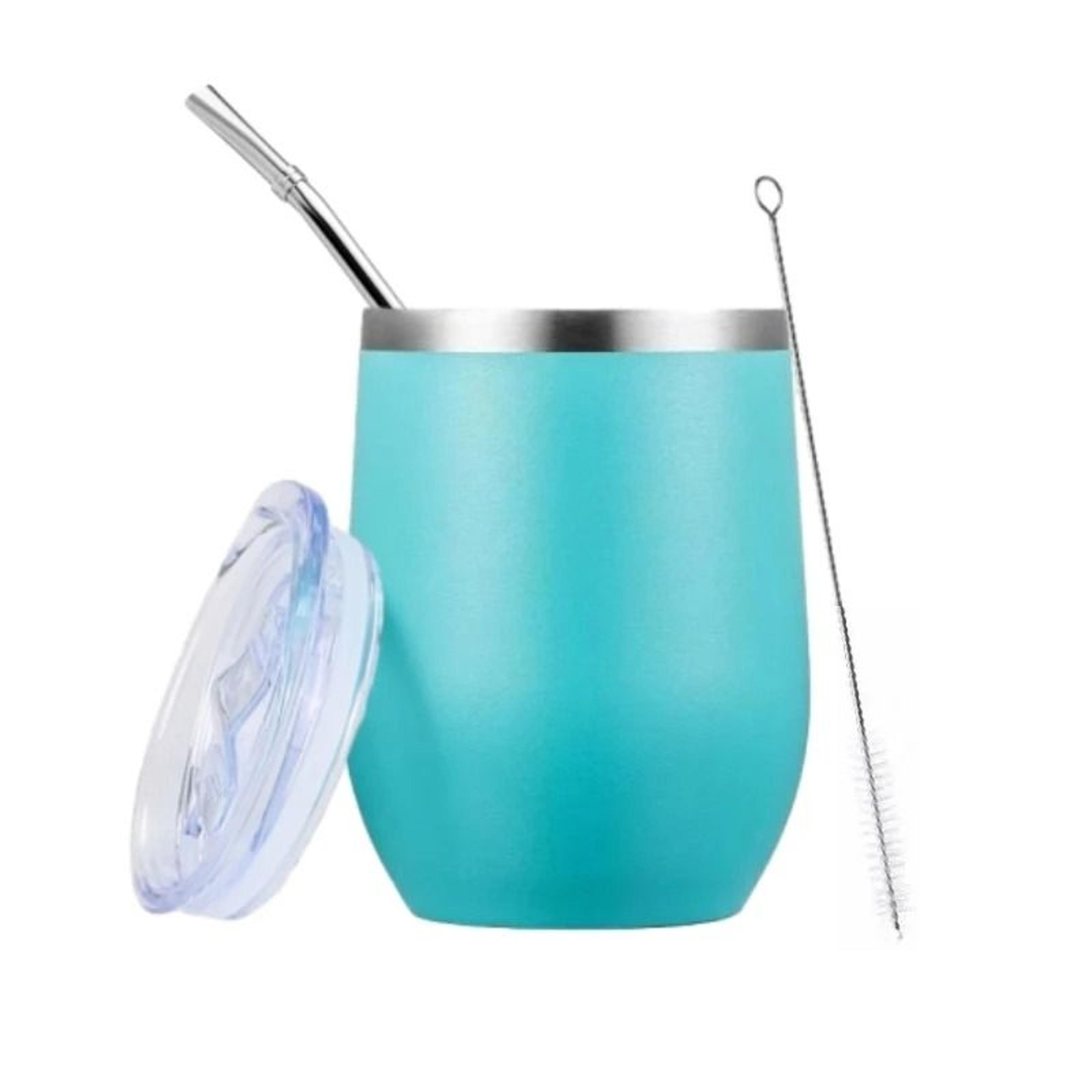 DoubleWall Stainless Steel Yerba Mate Gourd And Bombilla Set 6
